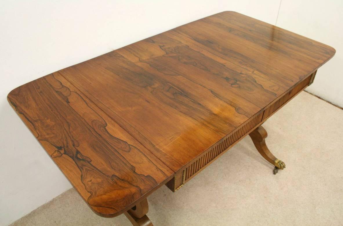 Scottish Rosewood Sofa Table by William Trotter of Edinburgh