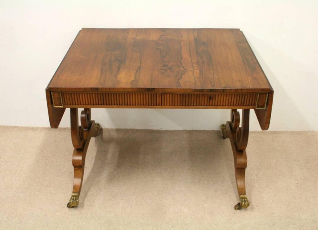 Early 19th Century Rosewood Sofa Table by William Trotter of Edinburgh