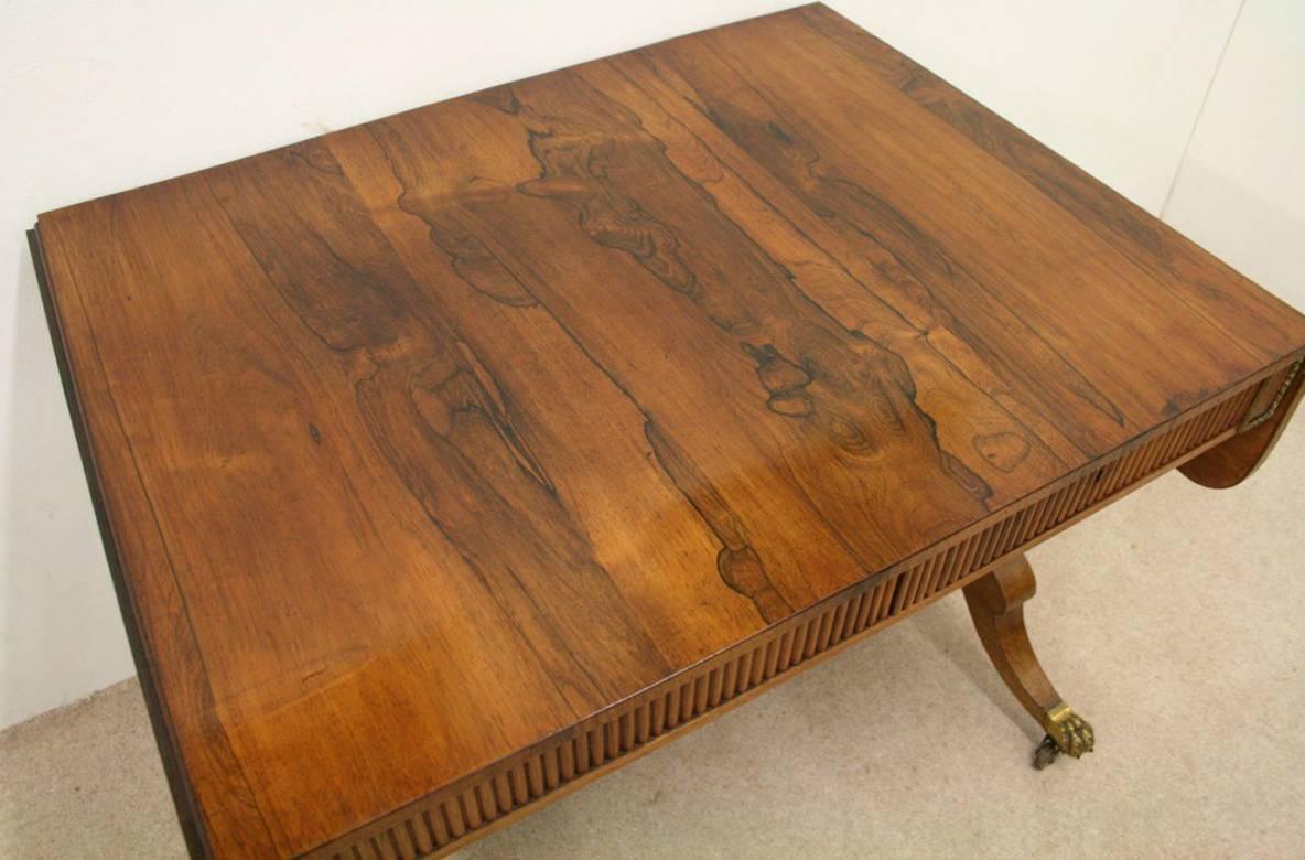 Rosewood Sofa Table by William Trotter of Edinburgh 1