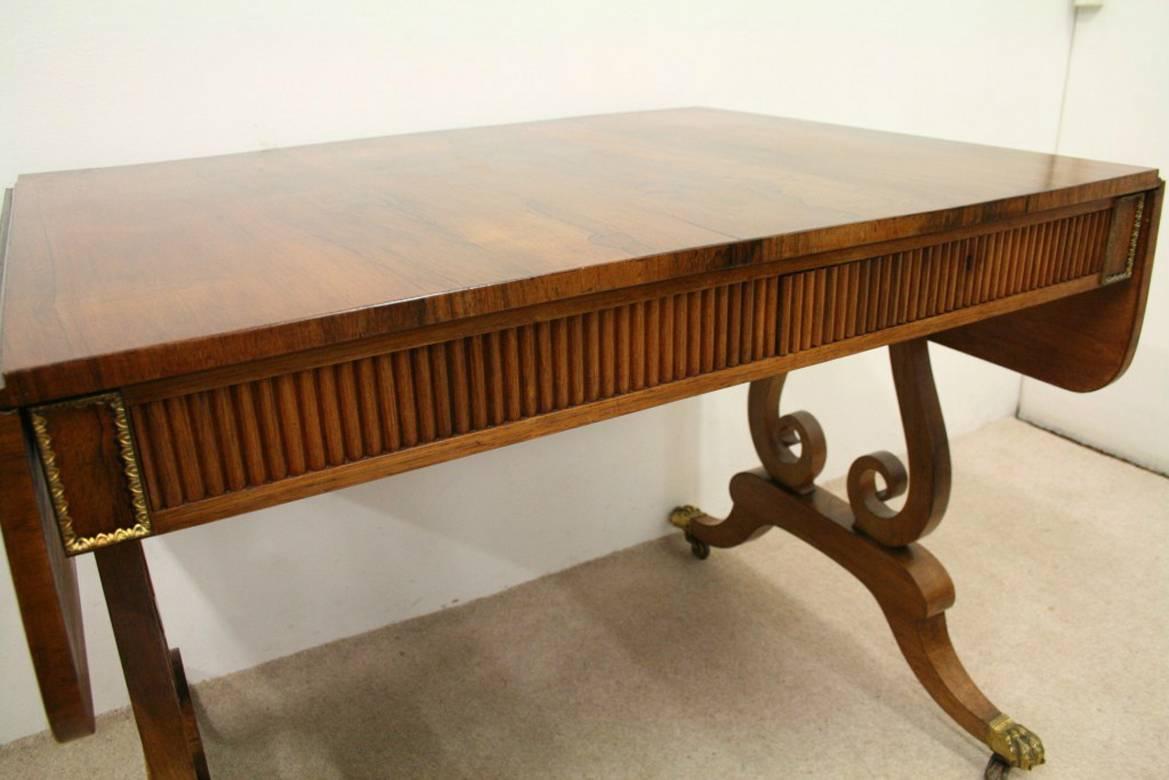Rosewood Sofa Table by William Trotter of Edinburgh 4