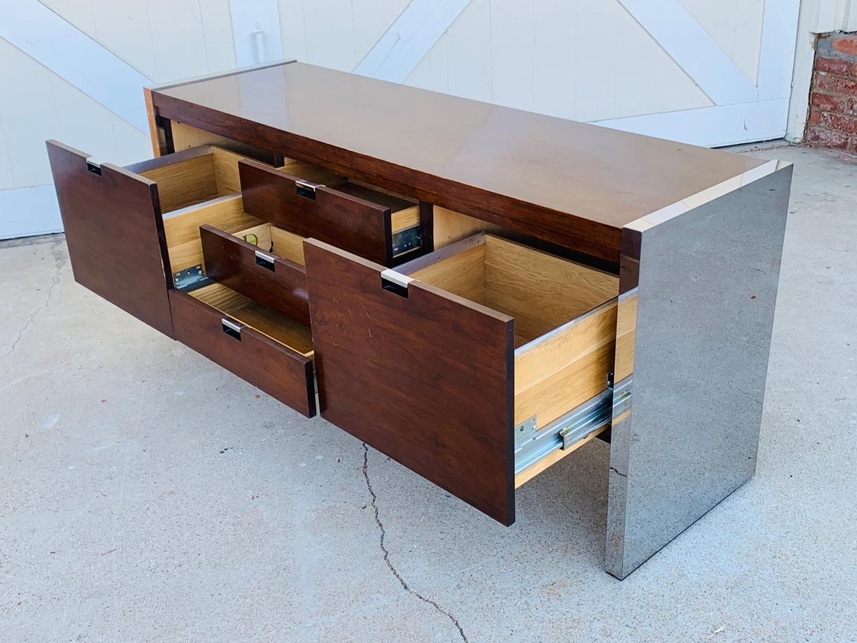 Rosewood & Stainless Credenza by Roger Sprunger/Dunbar 3