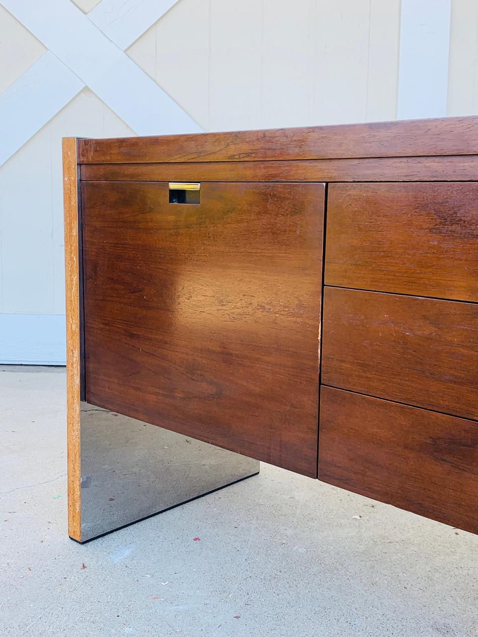 Rosewood & Stainless Credenza by Roger Sprunger/Dunbar 4