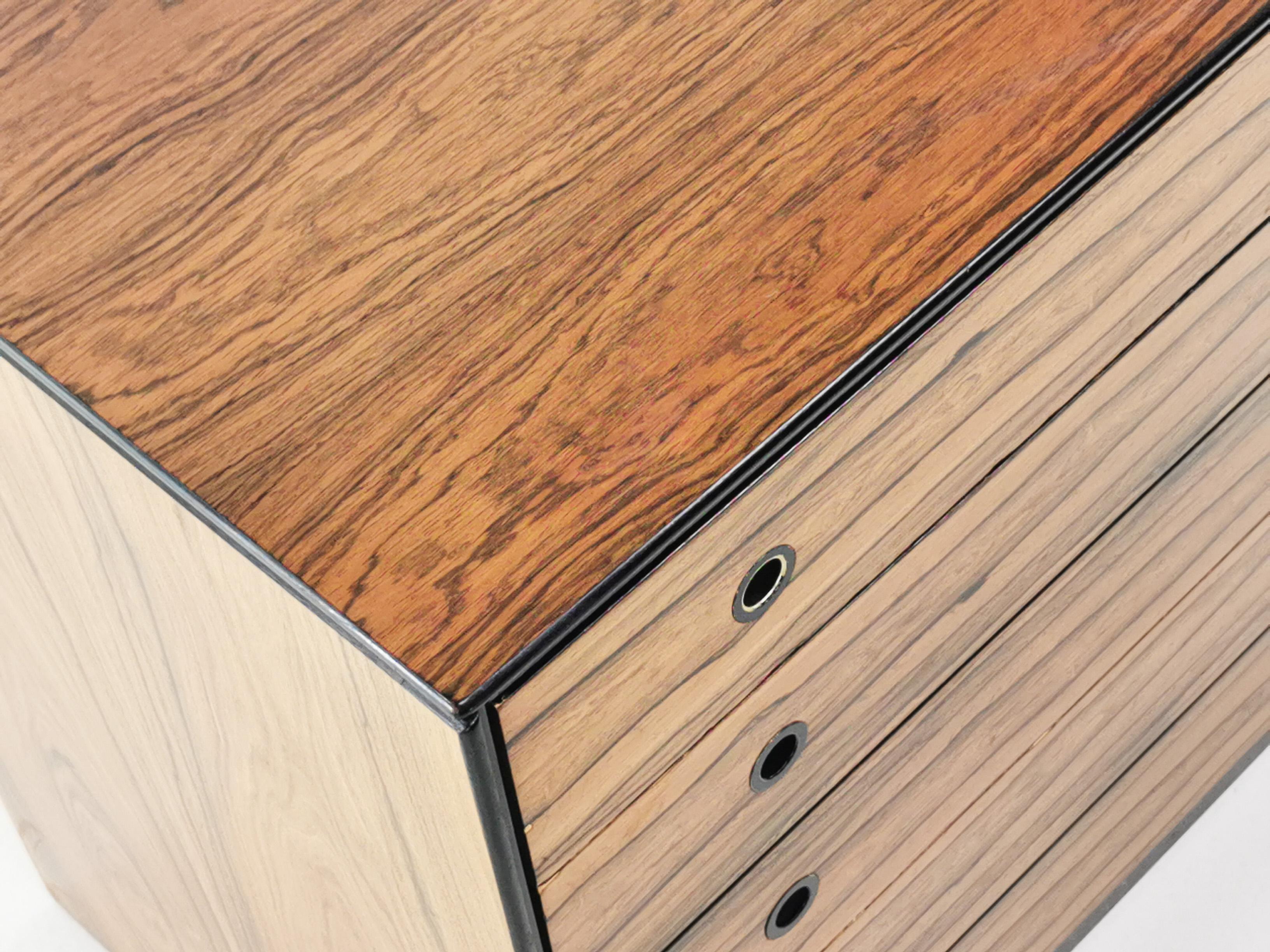 Mid-Century Modern Rosewood Staples Deauville Chest of Drawers Vintage Mid Century, 1960s