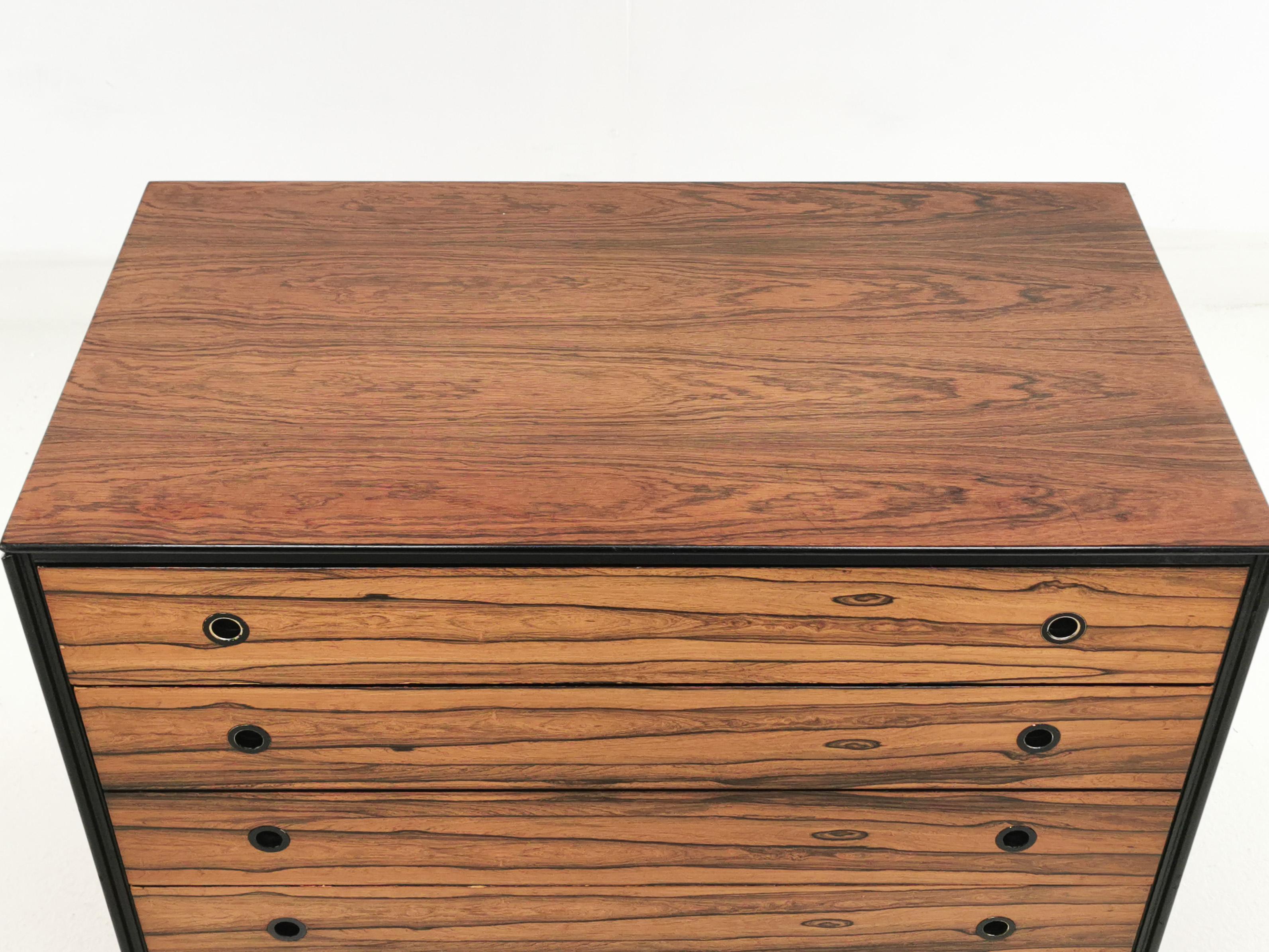 Rosewood Staples Deauville Chest of Drawers Vintage Mid Century, 1960s 1