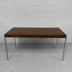 Rosewood & Steel Coffee Table By Uno & Östen Kristiansson For Luxus