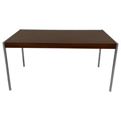 Rosewood & Steel Coffee Table By Uno & Östen Kristiansson For Luxus