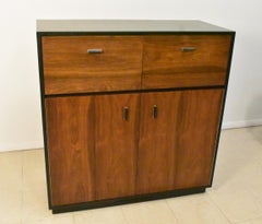 Rosewood Stereo Turntable and Record Cabinet