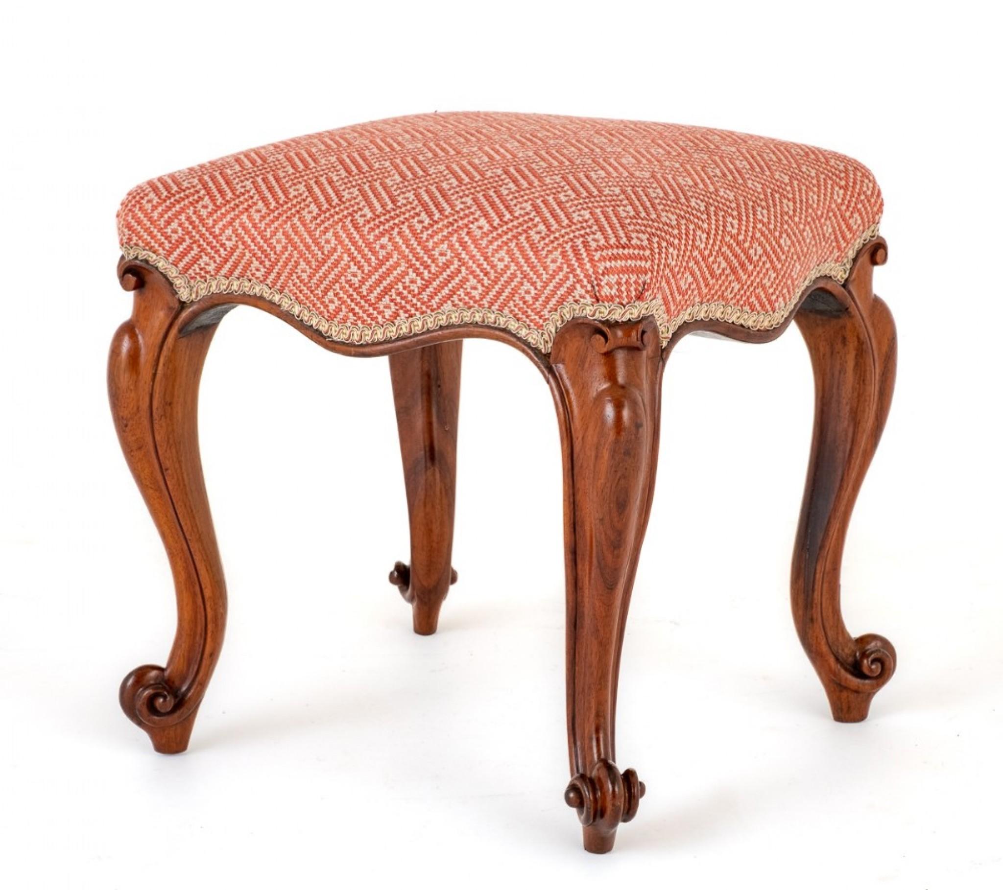 Sgabello in palissandro Seduta vittoriana, 1860 in vendita 1