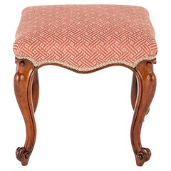 Rosewood Stool Victorian Seat, 1860