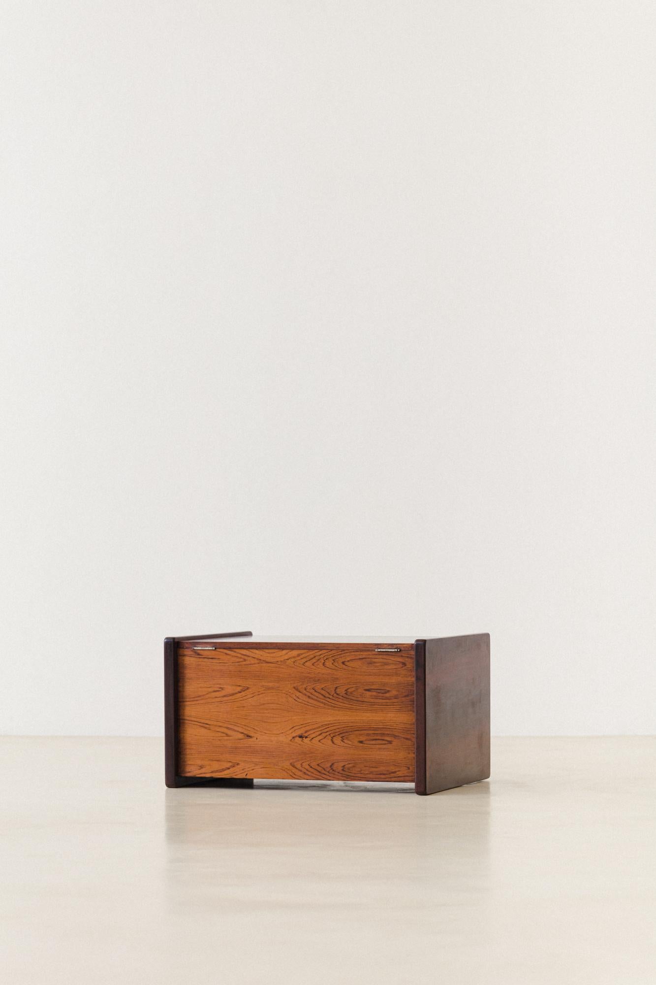 Rosewood Storage Chest by Celina Decoracoes, 1960s, Midcentury Brazilian Design For Sale 2