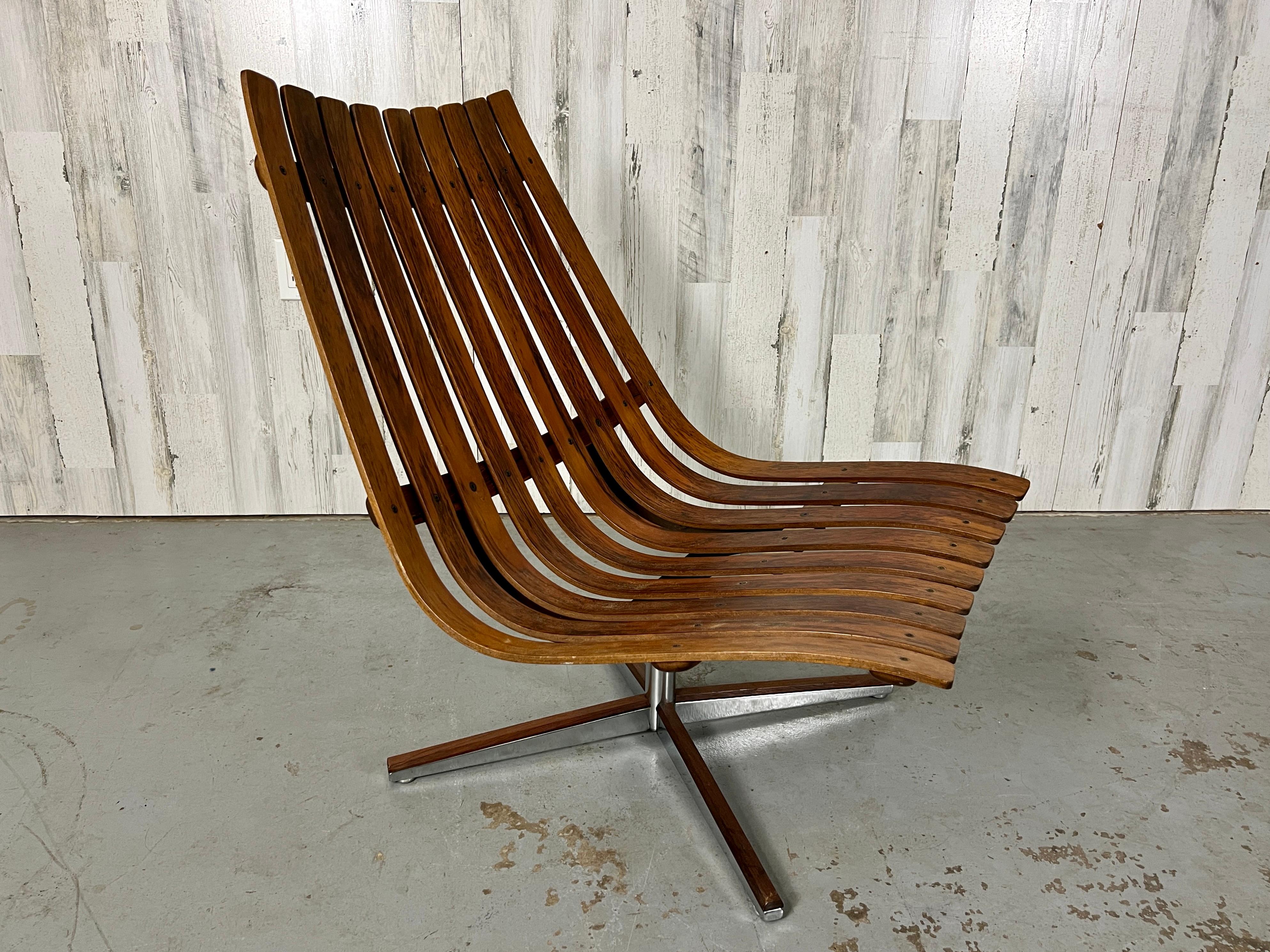 Rosewood Swivel Lounge Chair by Hans Brattrud for Georg Eknes For Sale 10