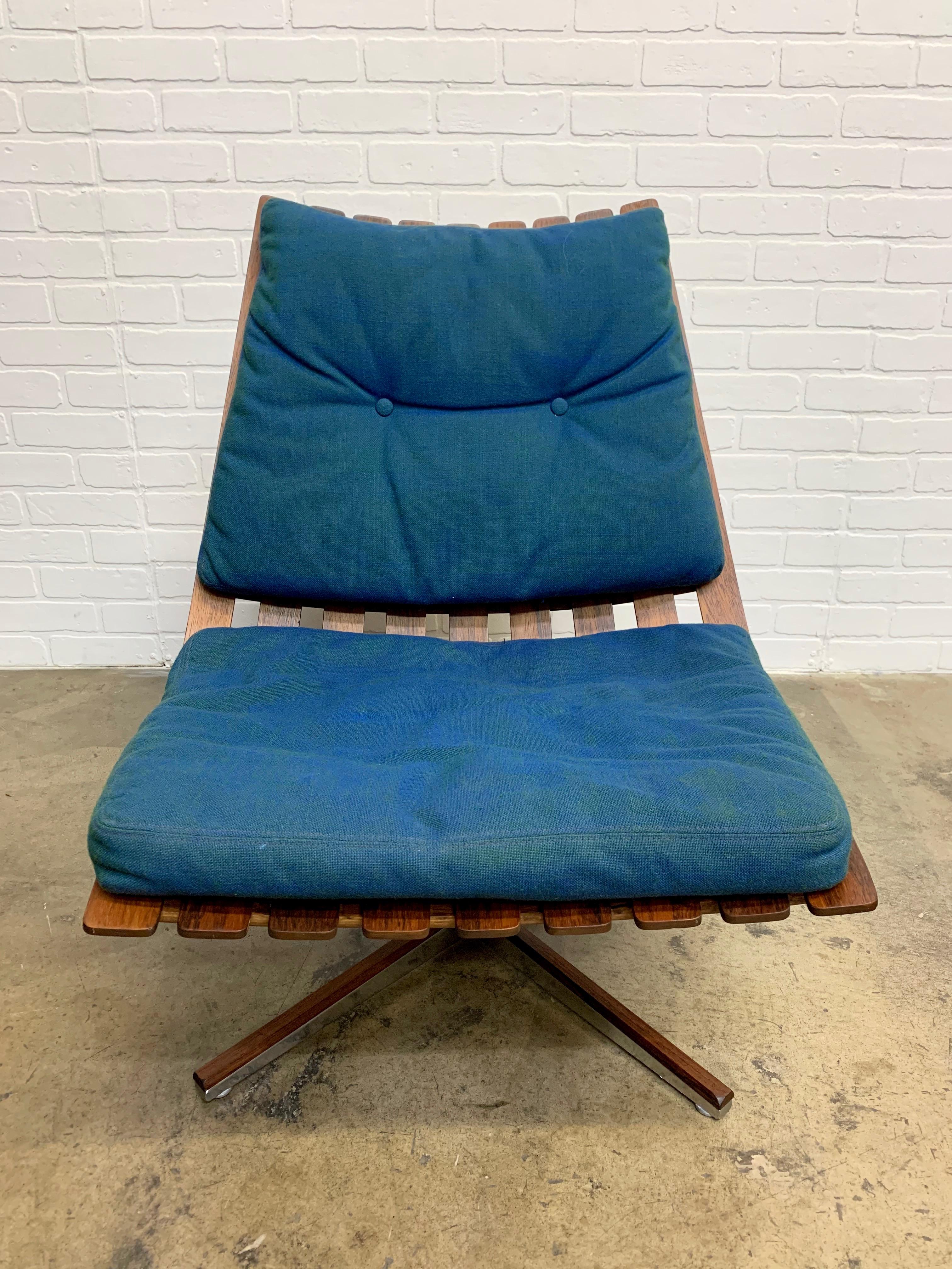 Rosewood Swivel Lounge Chair by Hans Brattrud for Georg Eknes, 4