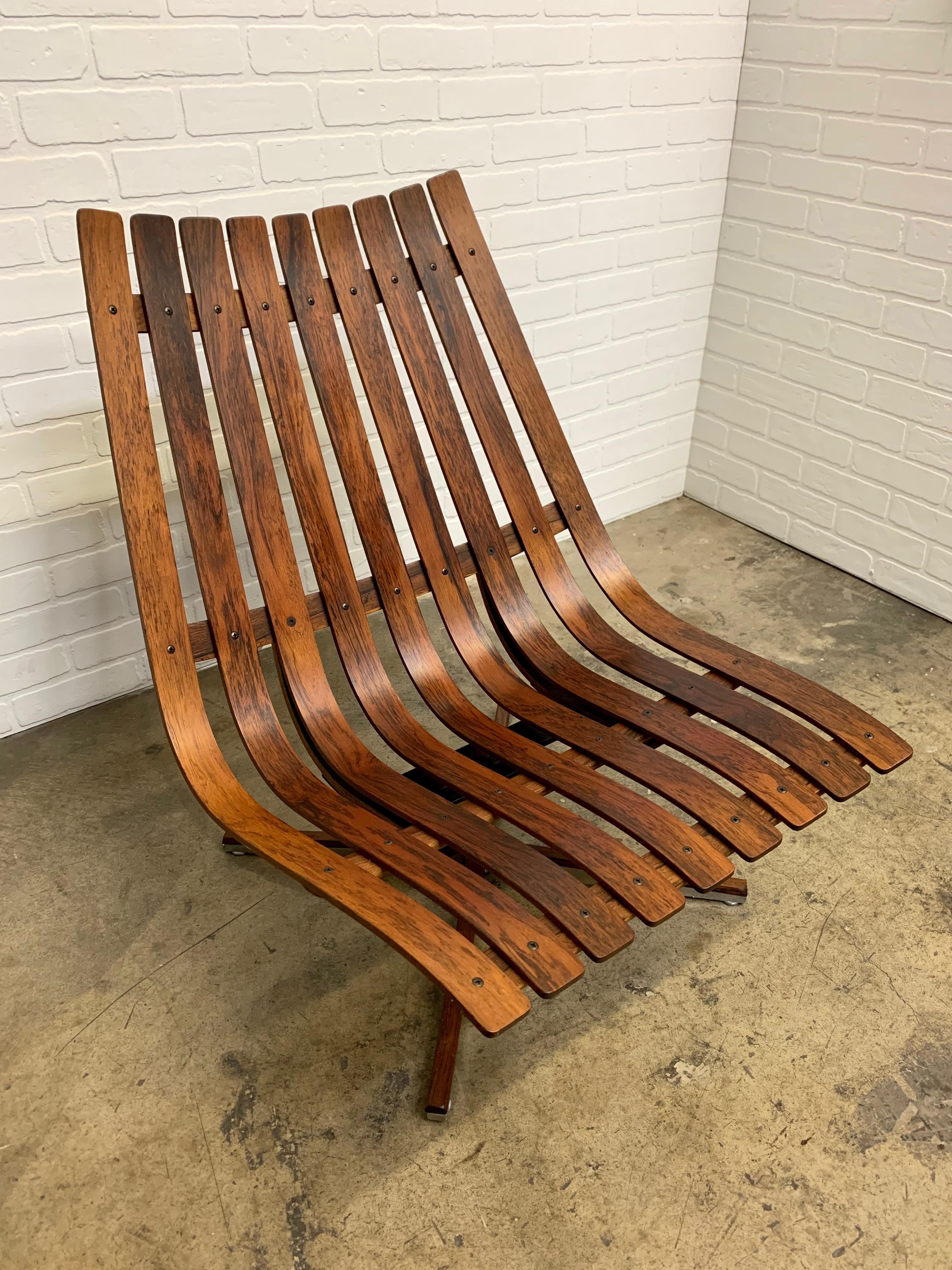 European Rosewood Swivel Lounge Chair by Hans Brattrud for Georg Eknes,