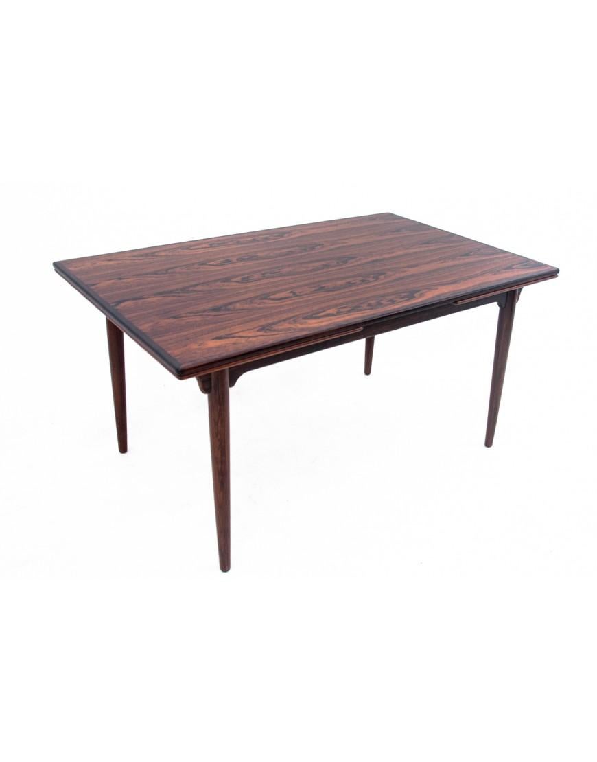Rosewood table and chairs from the 1960s, Denmark. After renovation. For Sale 5