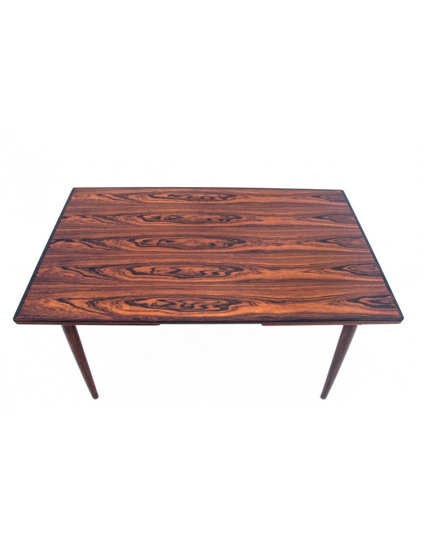 Rosewood table and chairs from the 1960s, Denmark. After renovation. For Sale 6