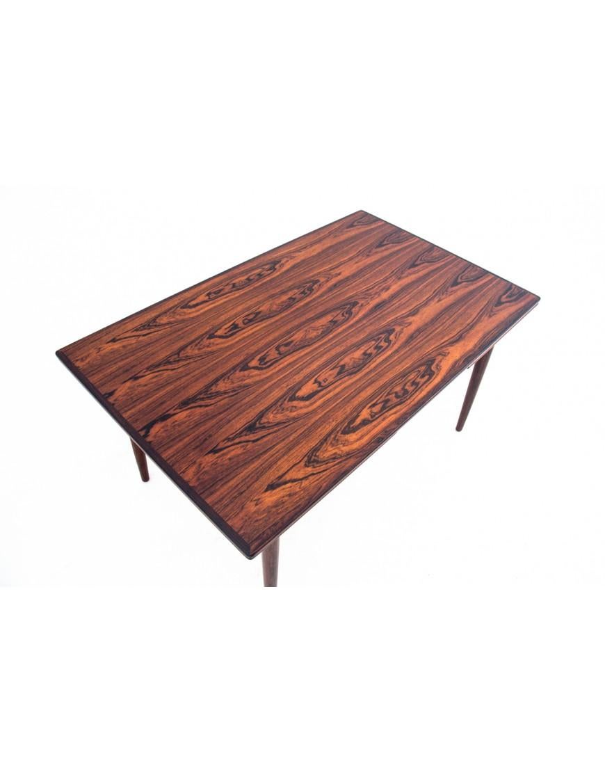 Rosewood table and chairs from the 1960s, Denmark. After renovation. For Sale 7