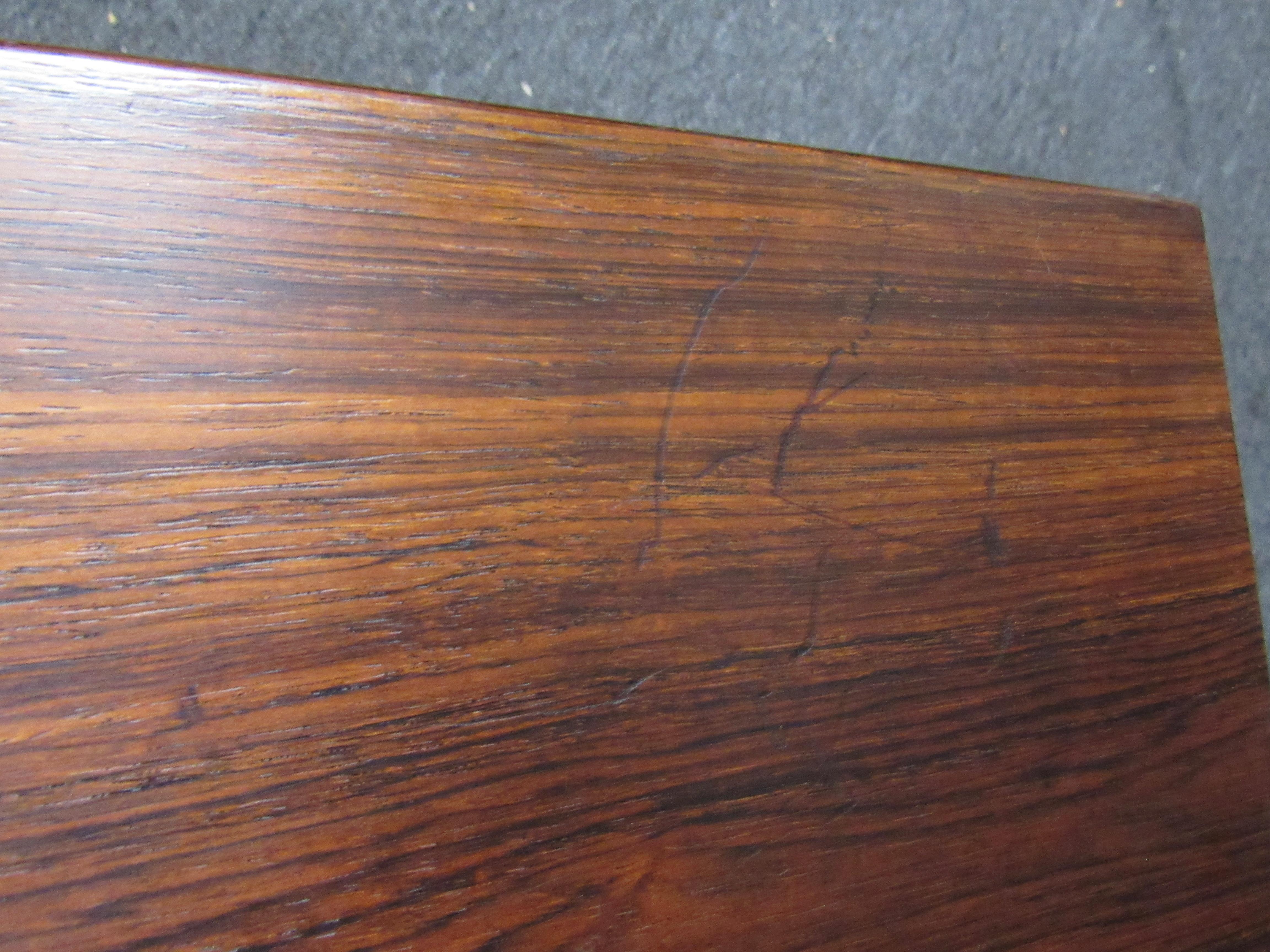 Wood Rosewood Table by Durup Mobelfabrik For Sale
