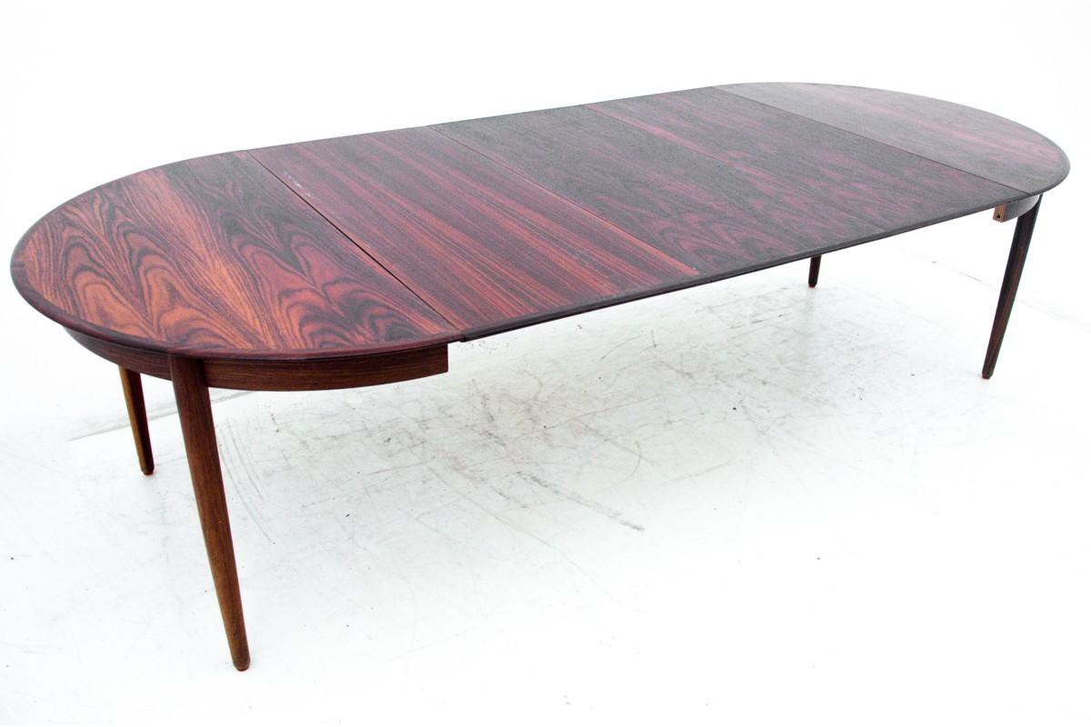 Rosewood Table, Danish Design, 1960s In Good Condition For Sale In Chorzów, PL