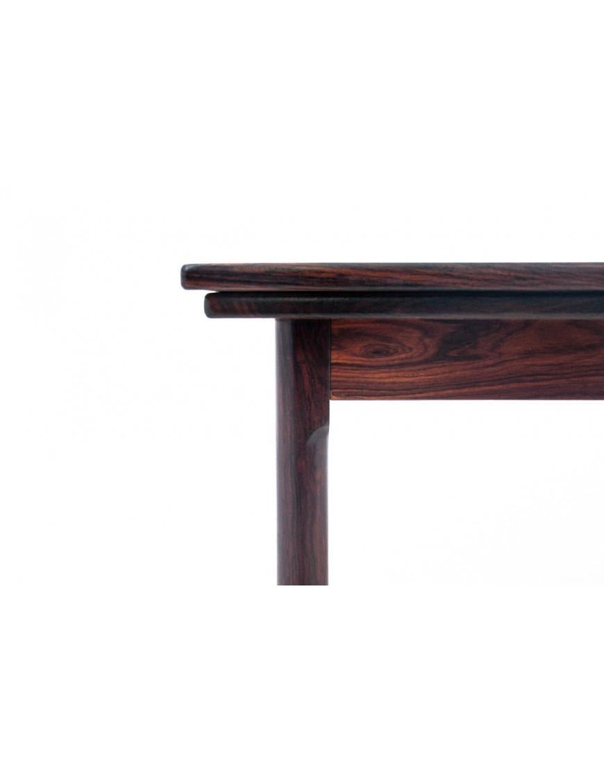 Mid-20th Century Rosewood table, Denmark, 1960s. After renovation. For Sale