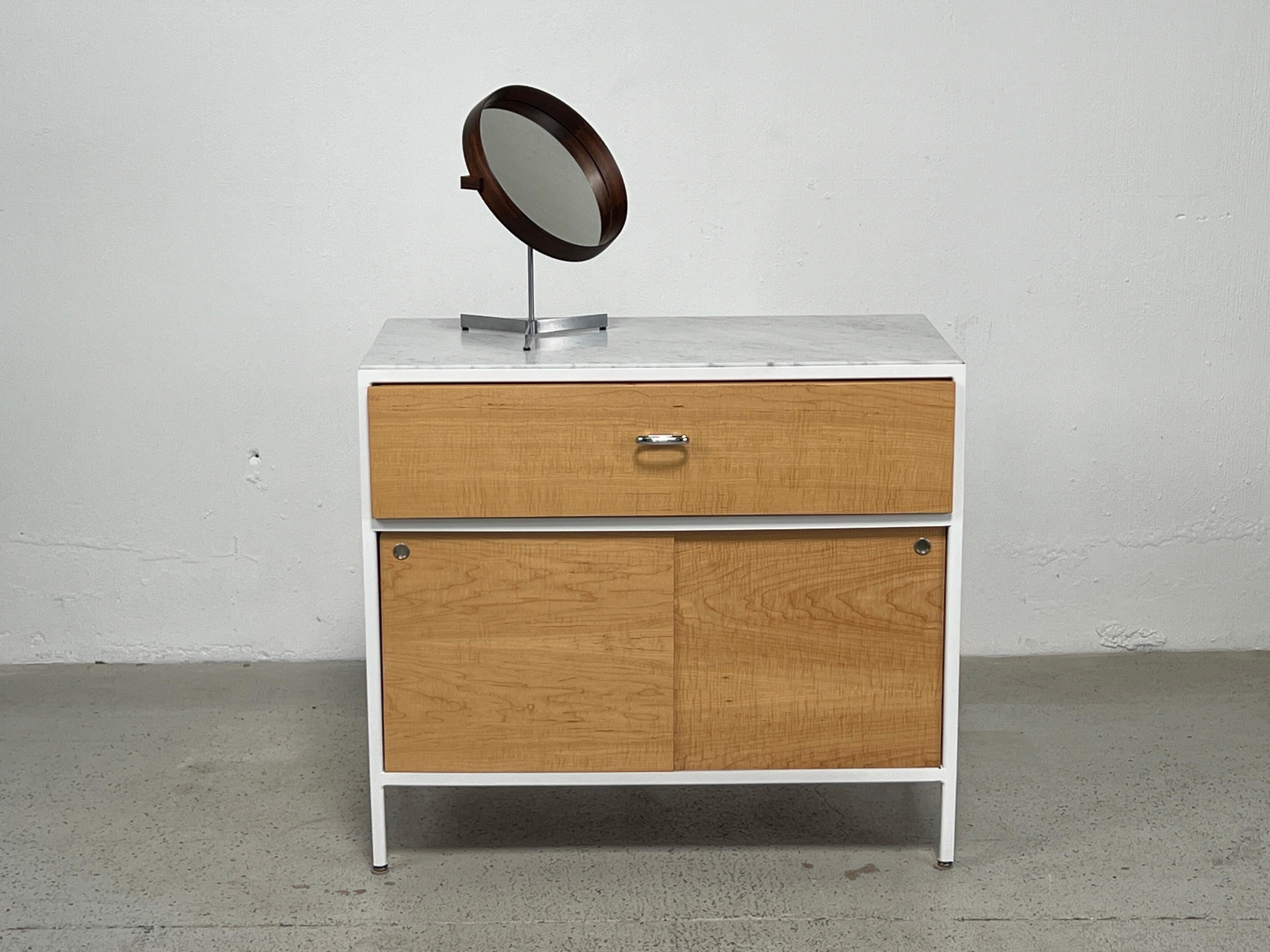 Rosewood Table Mirror by Uno & Östen Kristiansson for Luxus of Sweden, 1960s In Good Condition In Dallas, TX