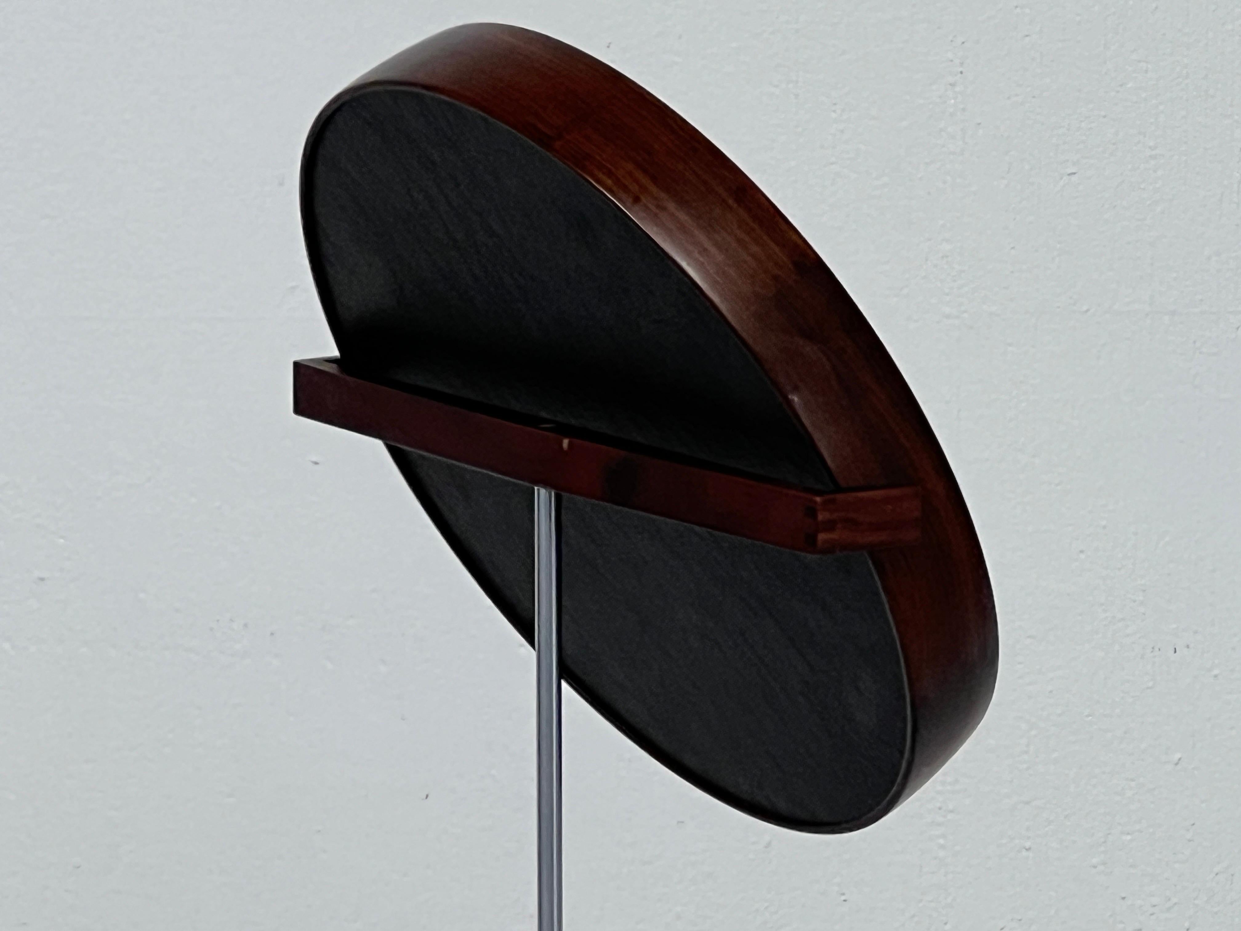 Rosewood Table Mirror by Uno & Östen Kristiansson for Luxus of Sweden, 1960s 5