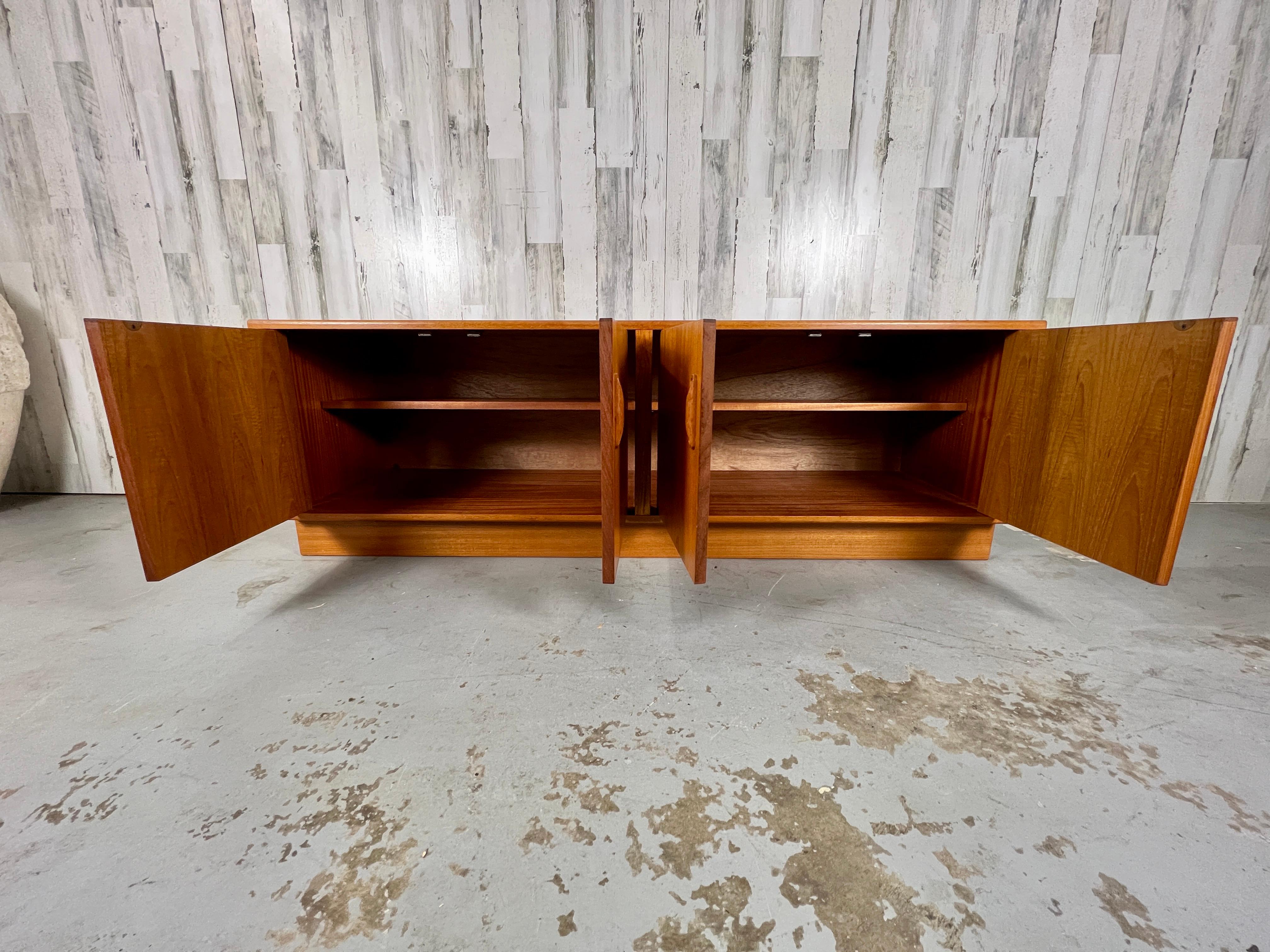 Rosewood Tambour Door Credenza by Dyrlund For Sale 7