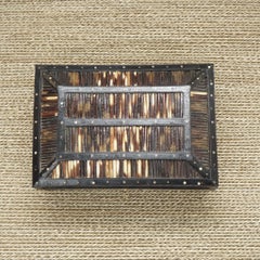 Rosewood Tea Caddy with Ebony, Ivory and Porcupine Quill Detailing