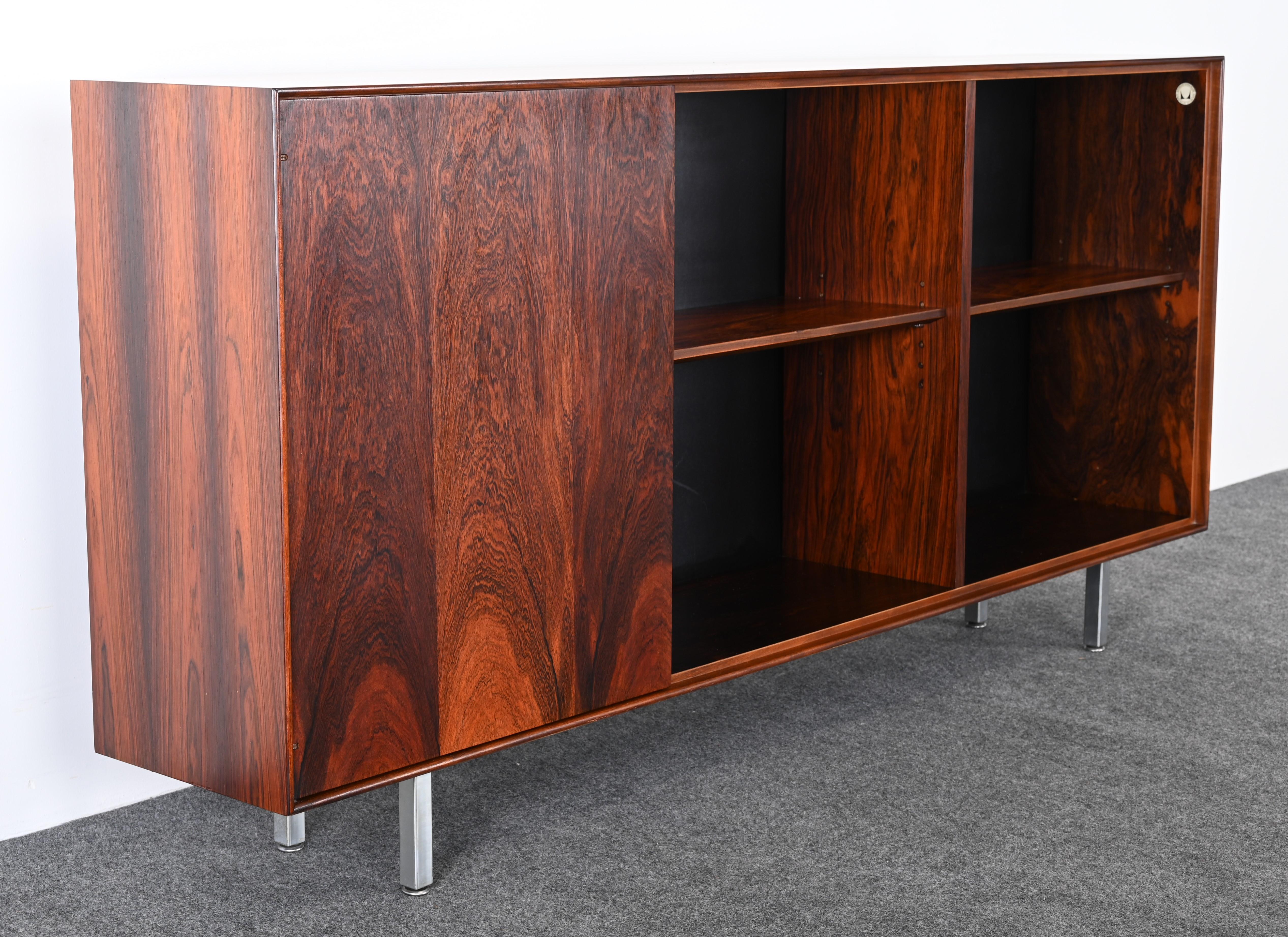 Rosewood Thin Edge Bookshelf by George Nelson for Herman Miller, 1950s For Sale 3