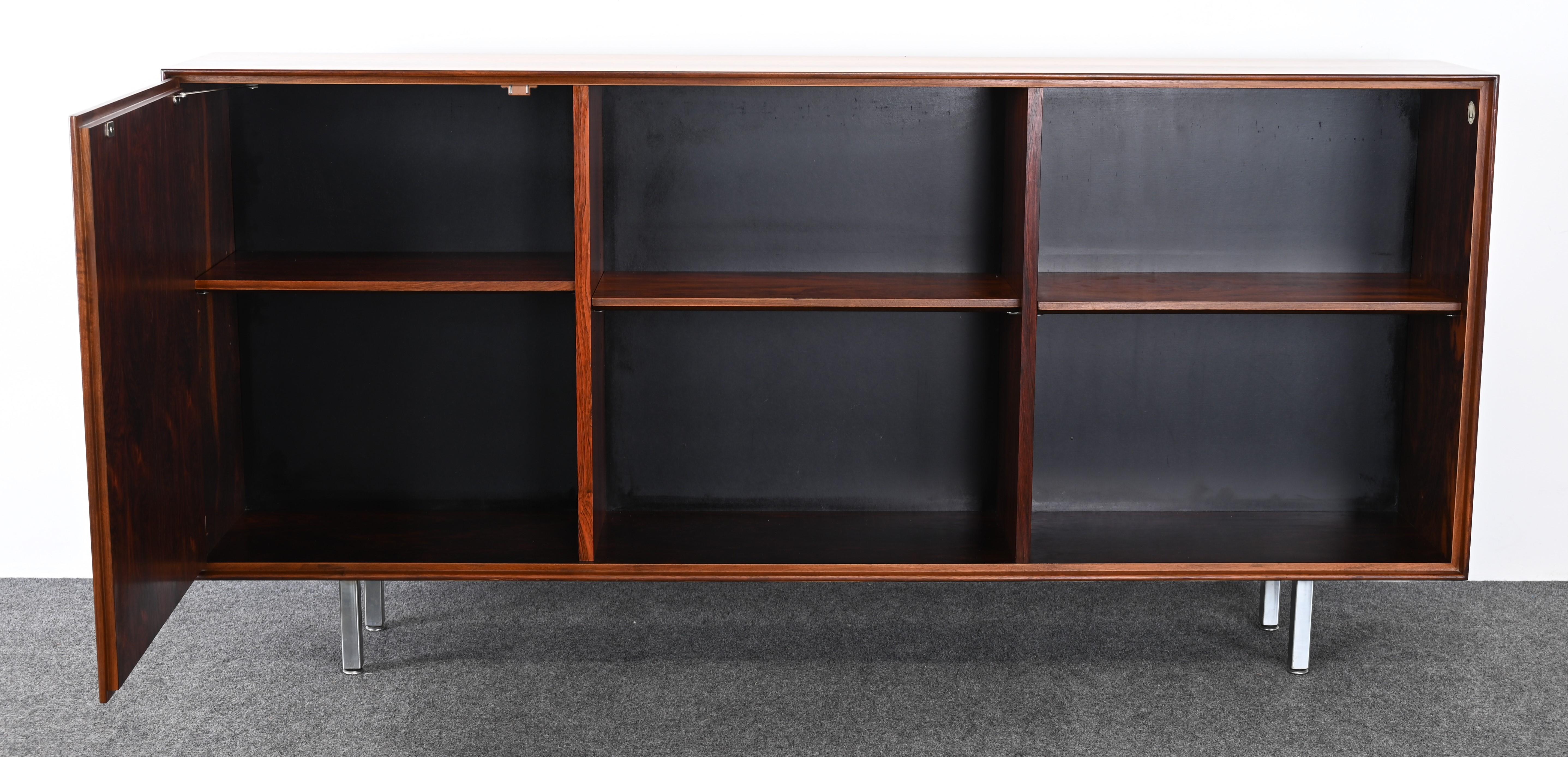 Rosewood Thin Edge Bookshelf by George Nelson for Herman Miller, 1950s For Sale 5