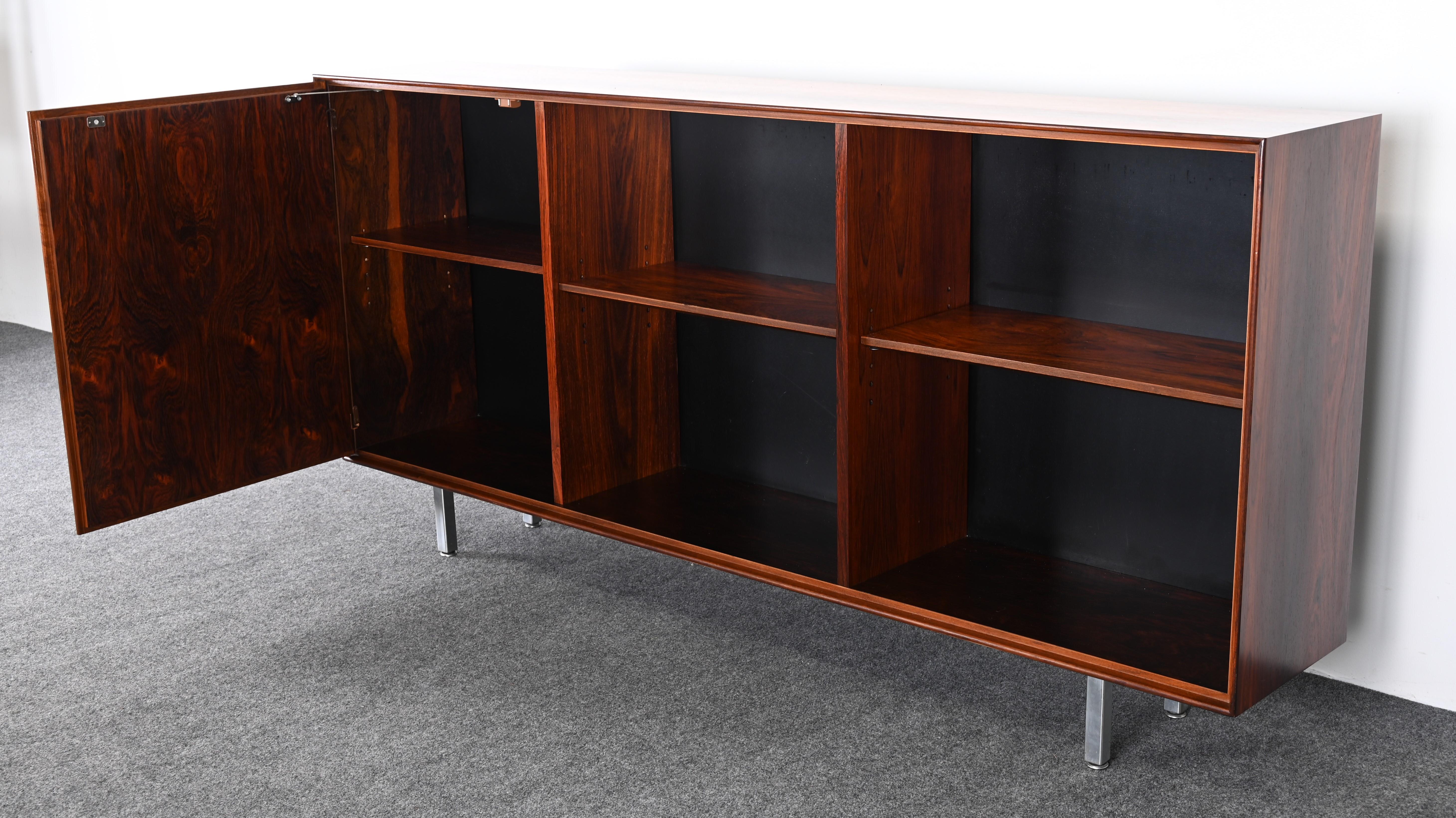 Rosewood Thin Edge Bookshelf by George Nelson for Herman Miller, 1950s For Sale 6