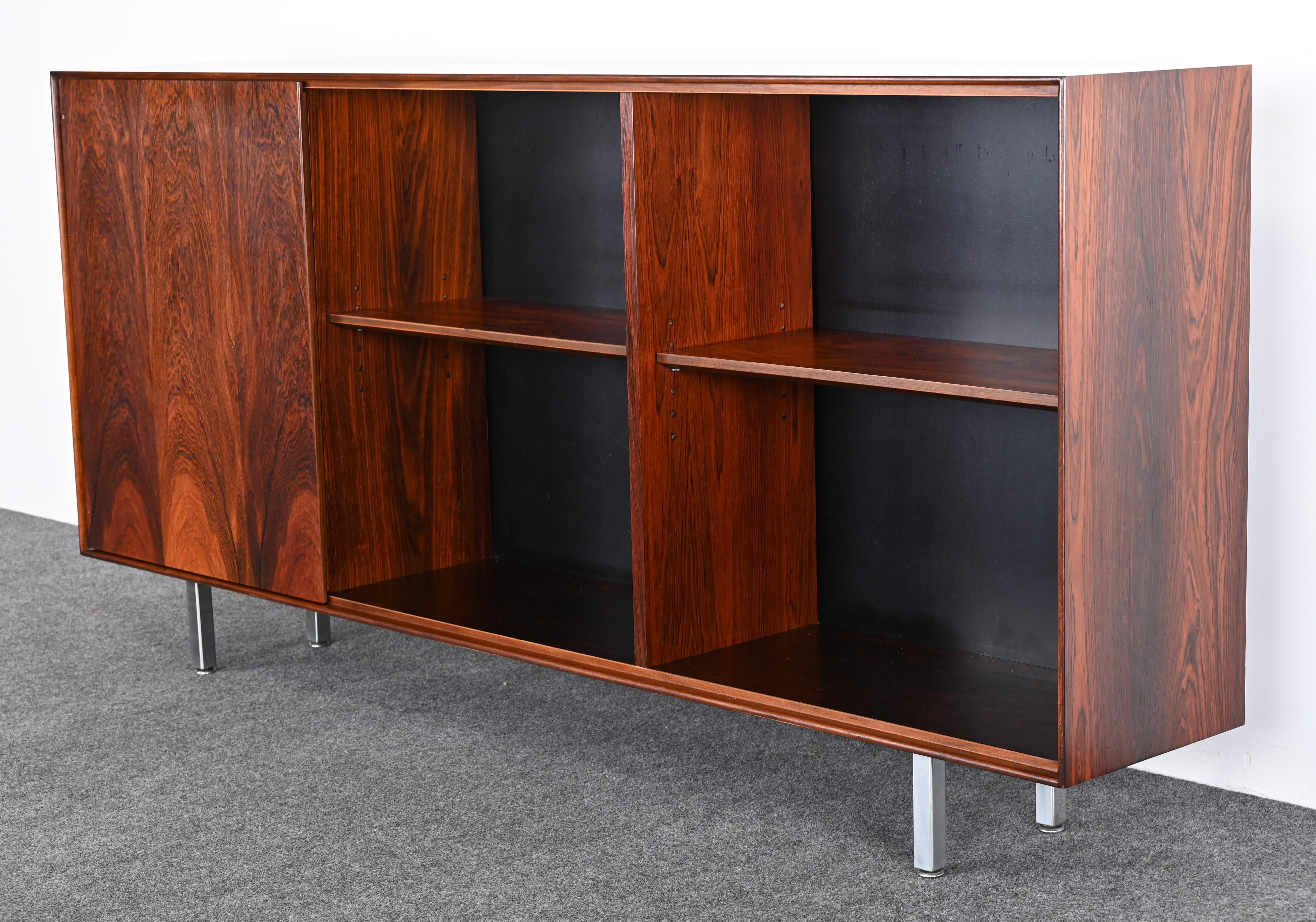 Rosewood Thin Edge Bookshelf by George Nelson for Herman Miller, 1950s For Sale 7