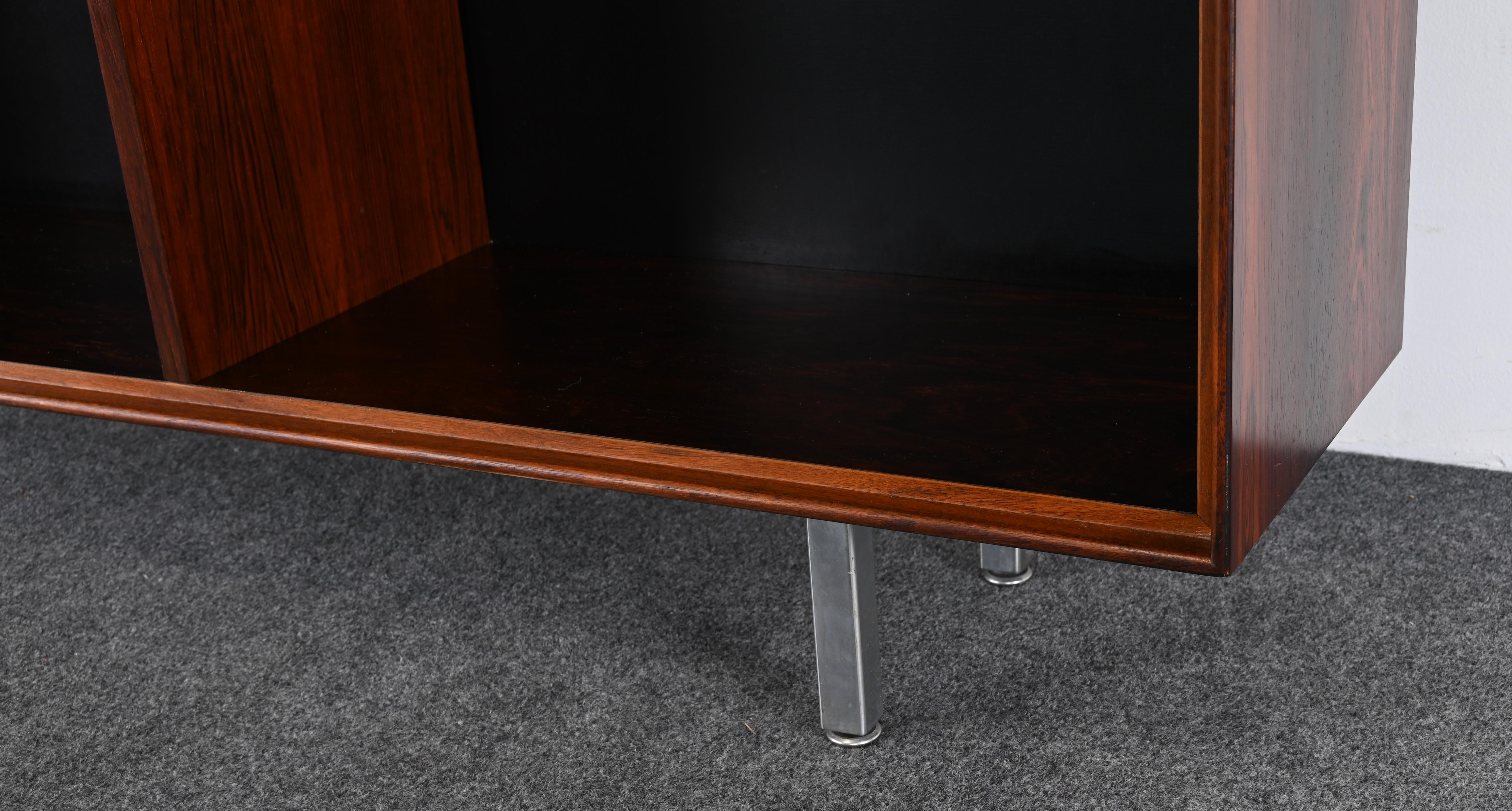 Rosewood Thin Edge Bookshelf by George Nelson for Herman Miller, 1950s For Sale 11