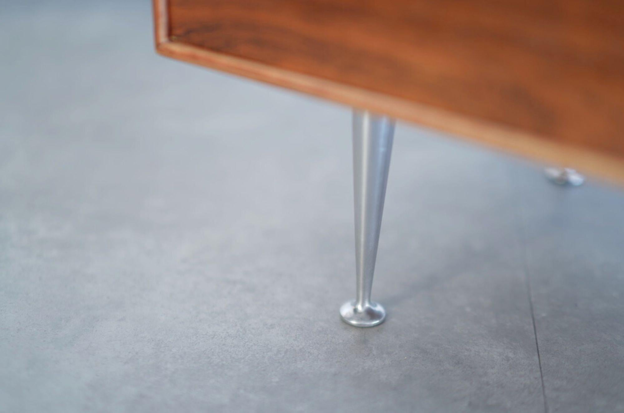 Aluminum Rosewood Thin Edge Dresser by George Nelson for Herman Miller, C. 1950s For Sale