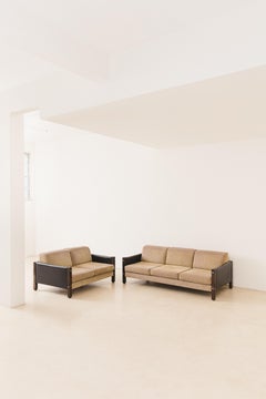 Divano Millor a tre posti in palissandro, Sergio Rodrigues Modern Design, Brasile, anni '60