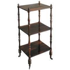 Rosewood Three-Tiered Whatnot or Étagère