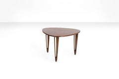 Rosewood Triangular Coffee Table by B.C. Møbler, Denmark, 1950s