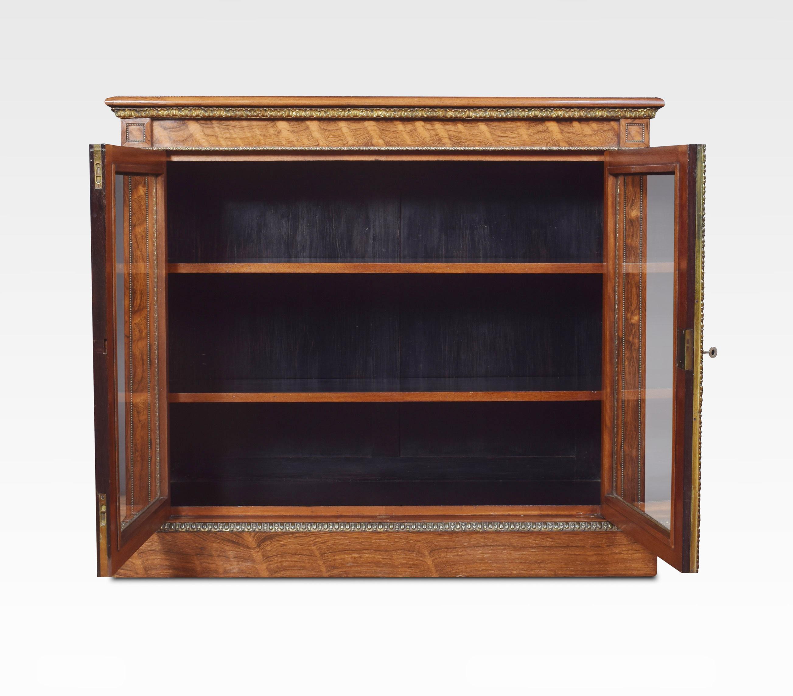 British Two-Door Bookcase by Holland and Sons For Sale