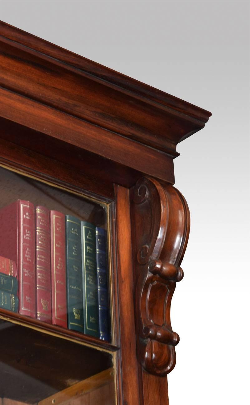 Two-Door Library Bookcase In Good Condition For Sale In Cheshire, GB