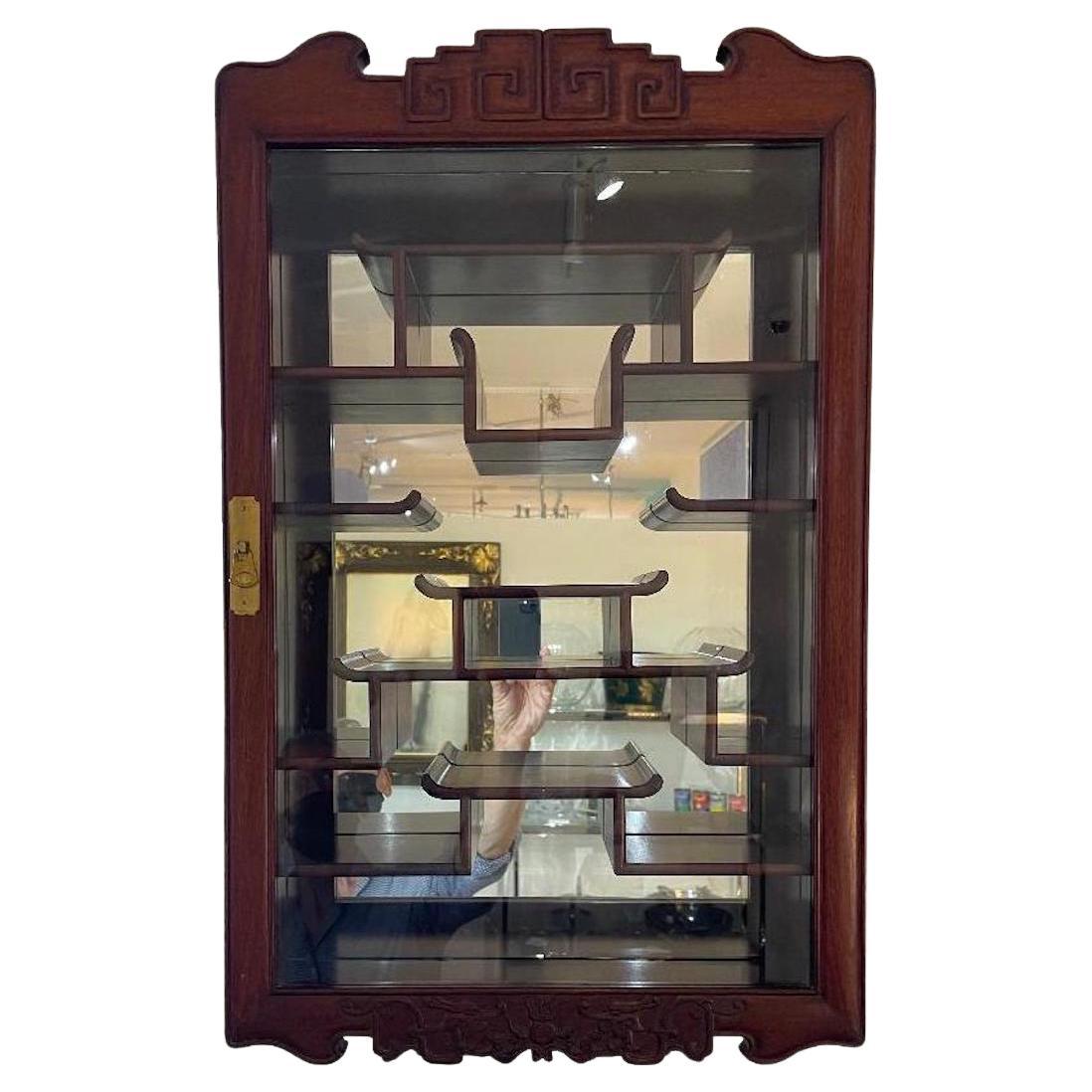 Rosewood Wall Hanging Cabinet For Sale