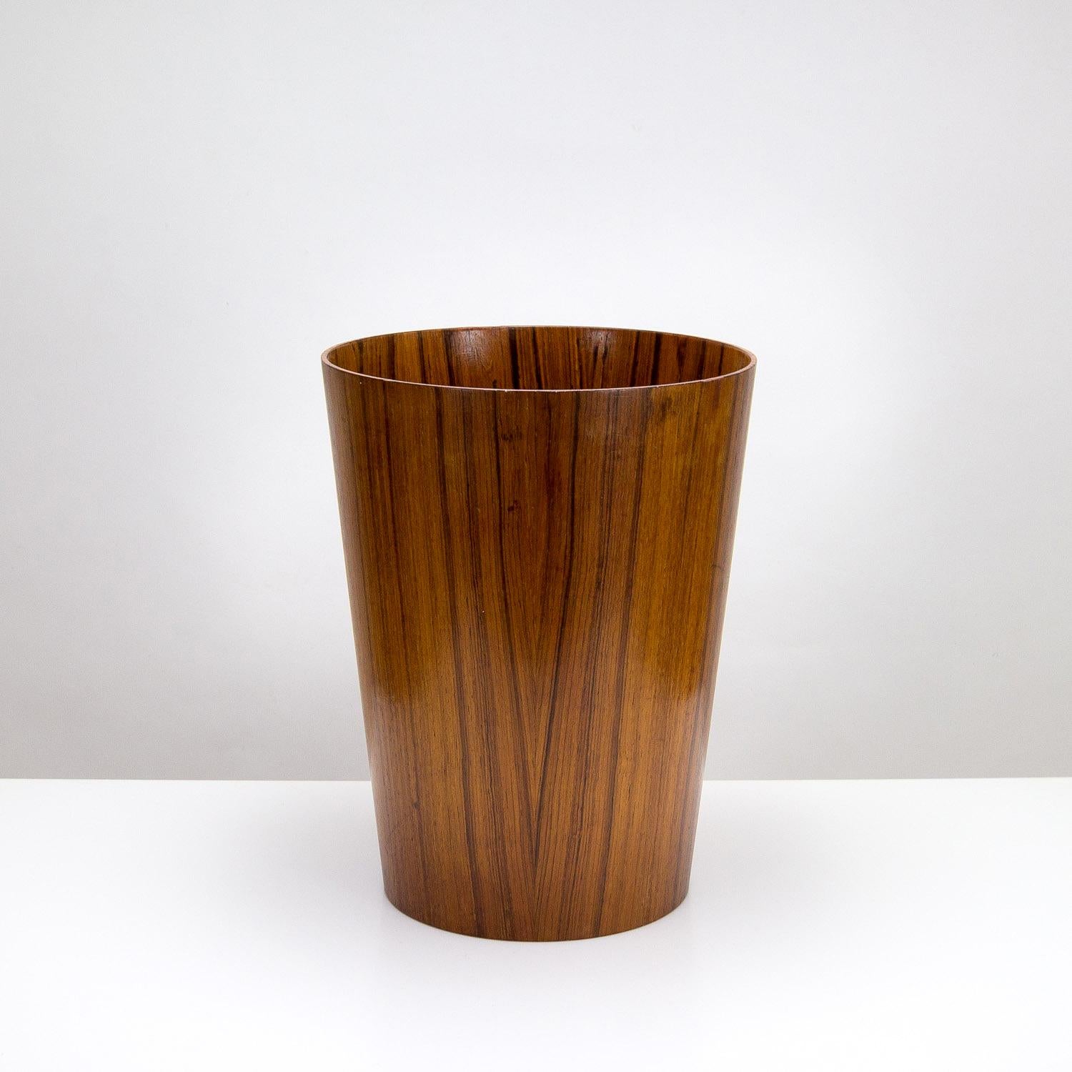 Mid-Century Modern Rosewood Waste Paper Basket by Martin Åberg for Servex, Sweden 1960s