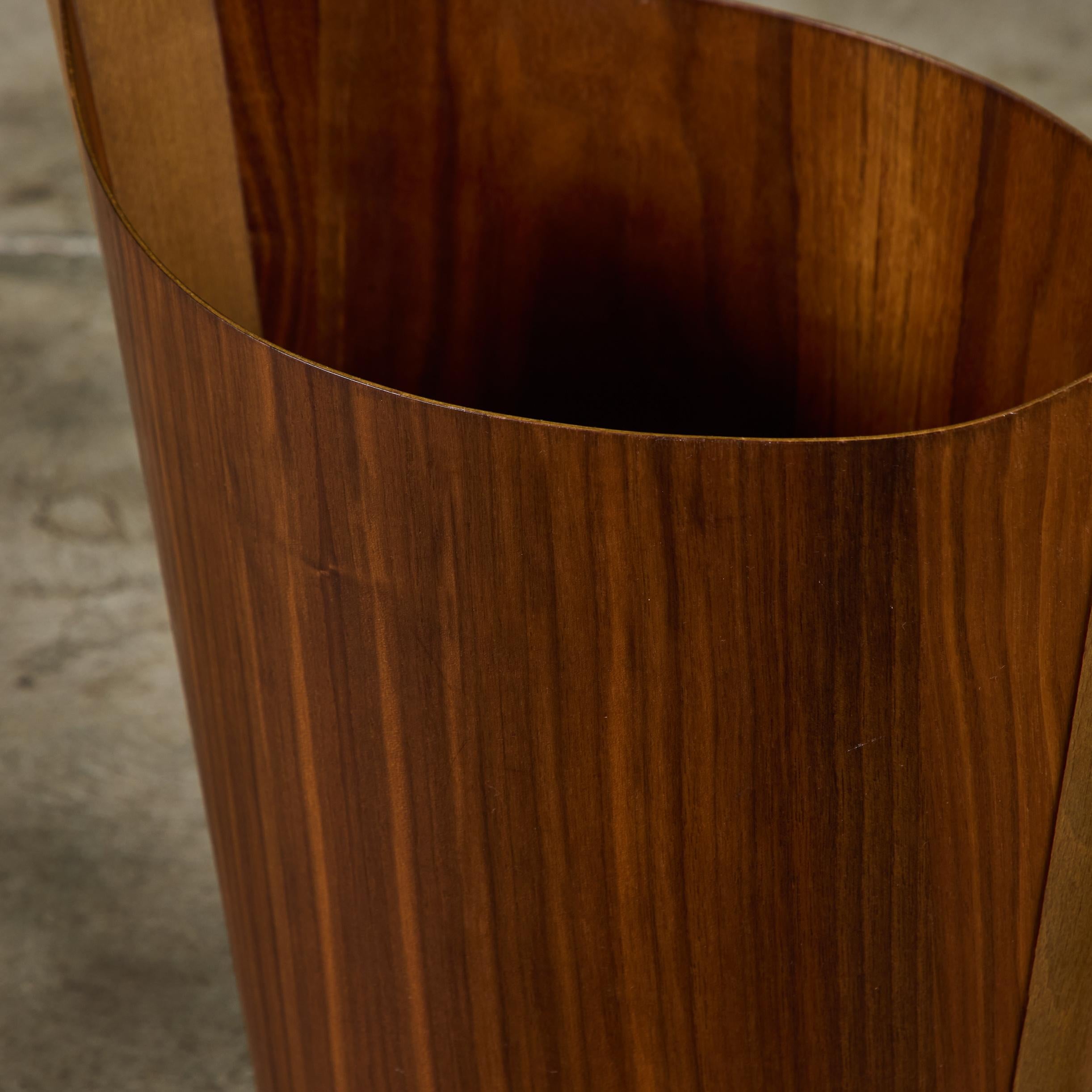 Wastebasket de bois de rose d' Einar Barnes pour P.S. Heggen 6