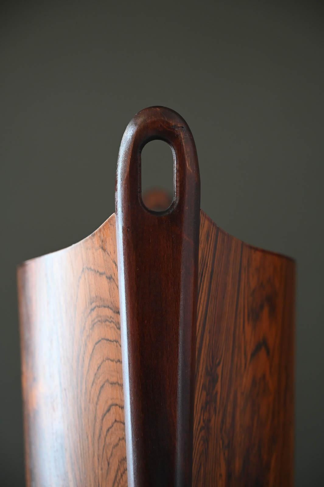 Rosewood Wastebasket by Eniar Barnes for P.S. Heggen Norway, ca. 1960 2