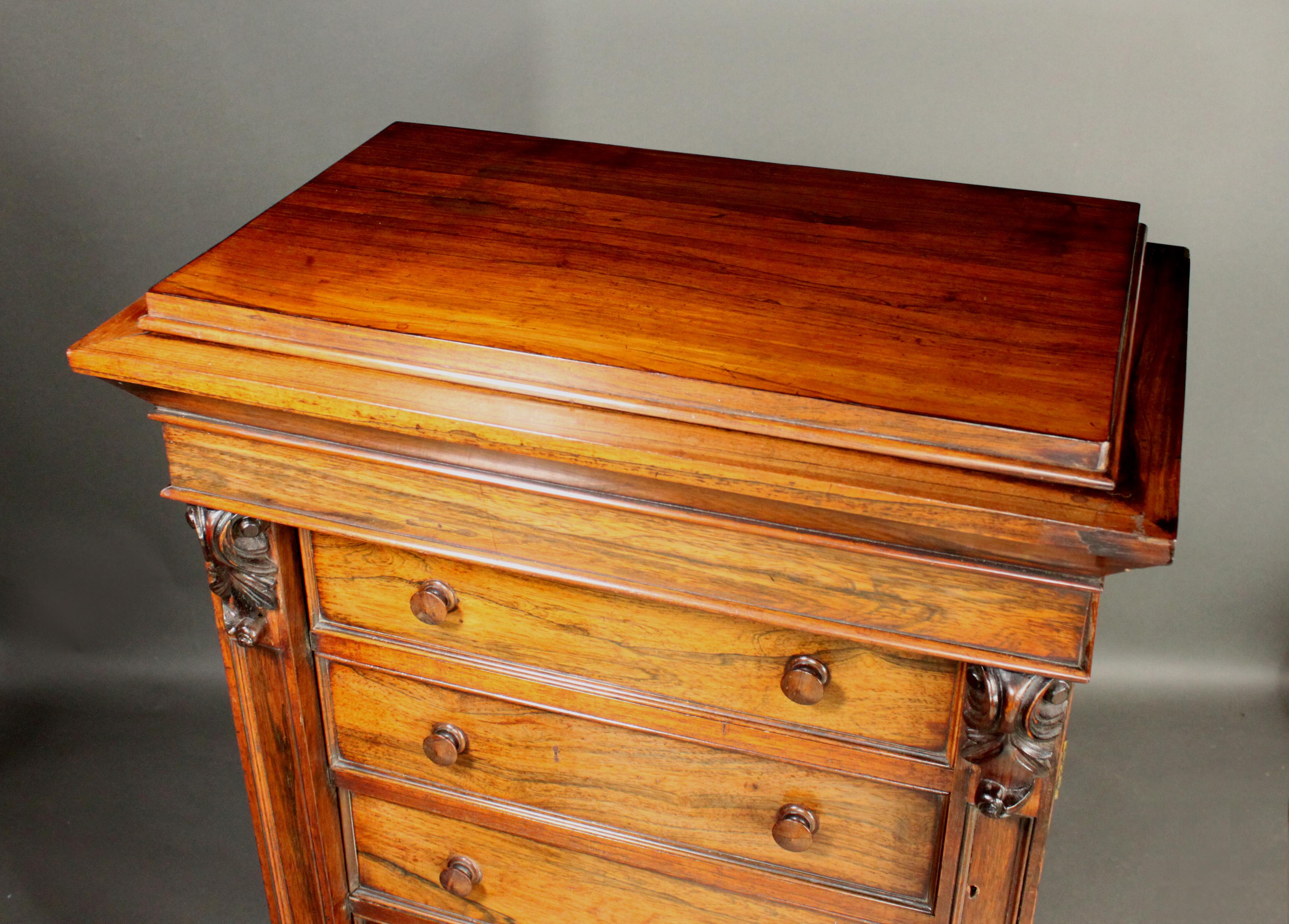 Rosewood Wellington Chest For Sale 1