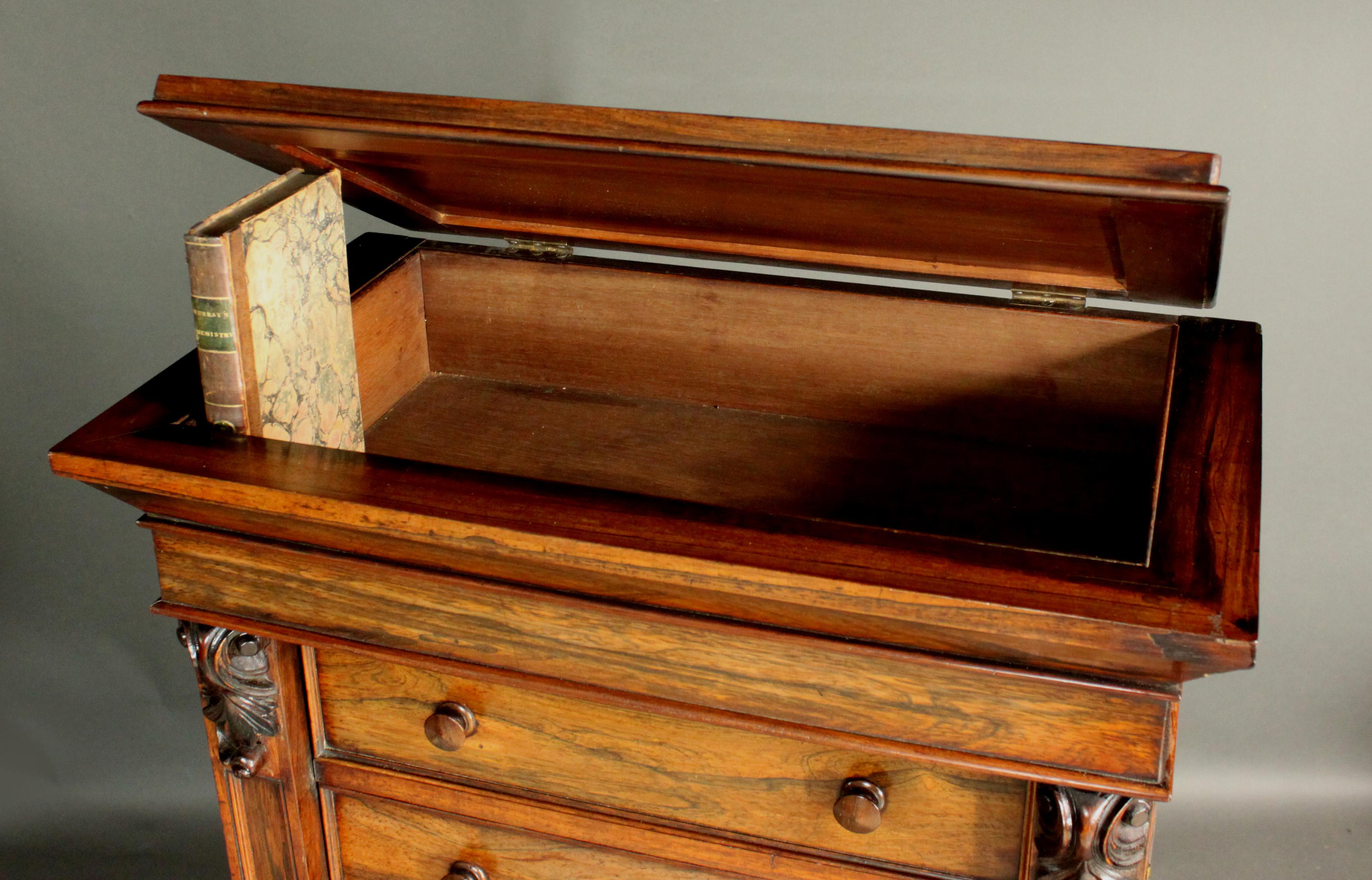 Rosewood Wellington Chest For Sale 2