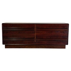 Rosewood Westnofa 8 Drawer Lowboy Storage Unit Mid-Century Modern Norway 1970s