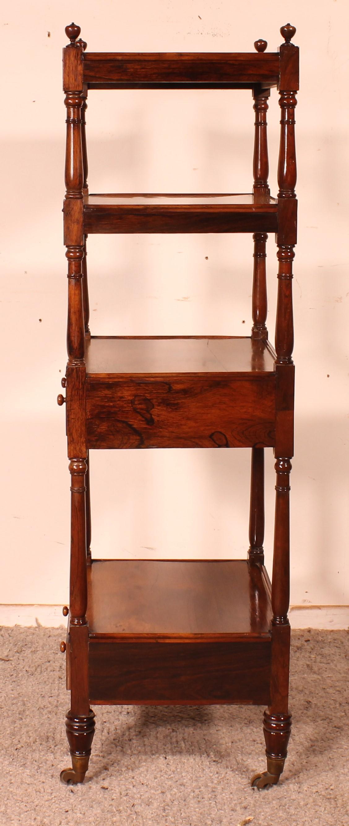 Rosewood Whatnot Or Shelf From 19th Century - England 4