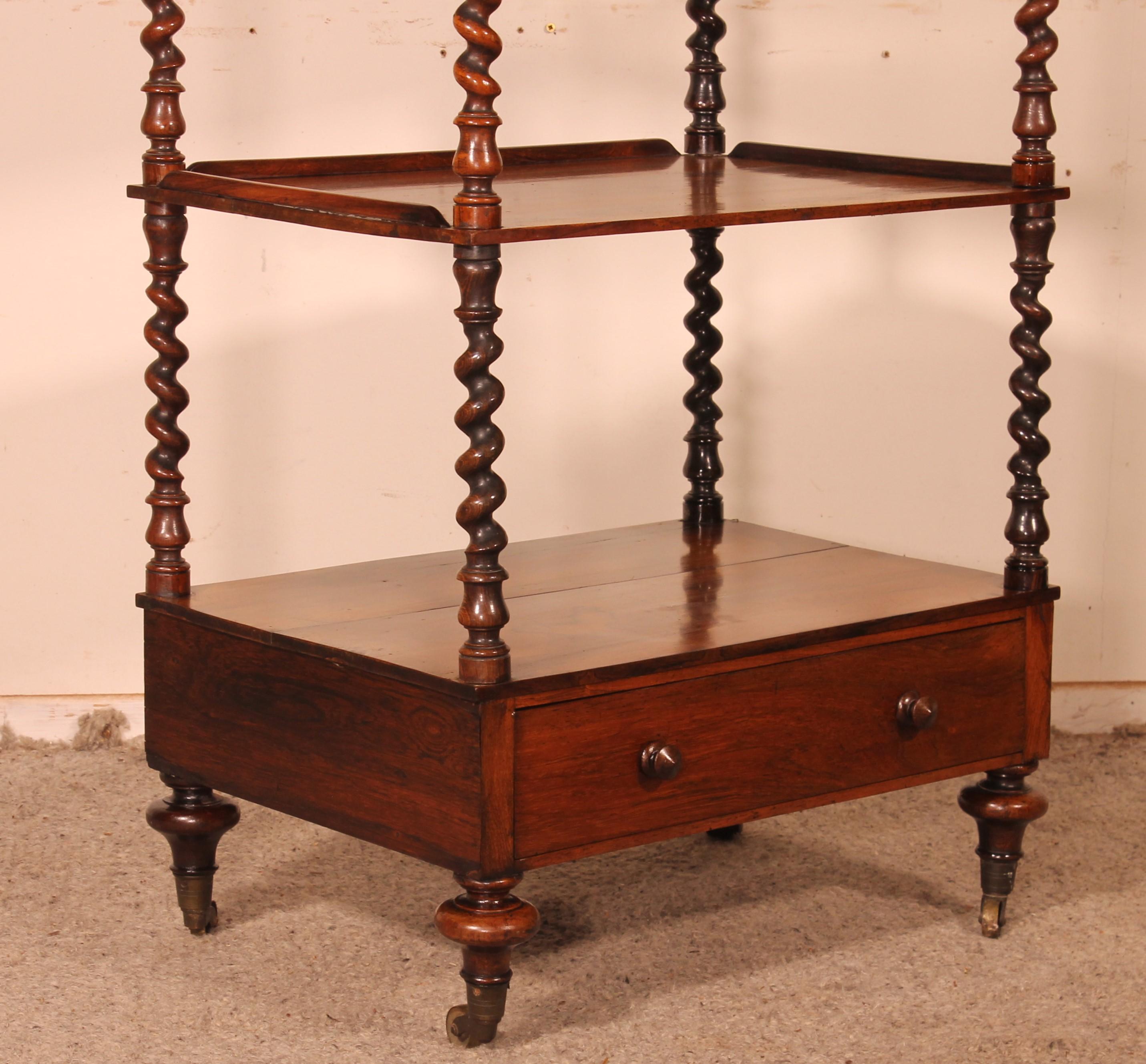 Rosewood Whatnot or Shelf from 19th Century, England 5