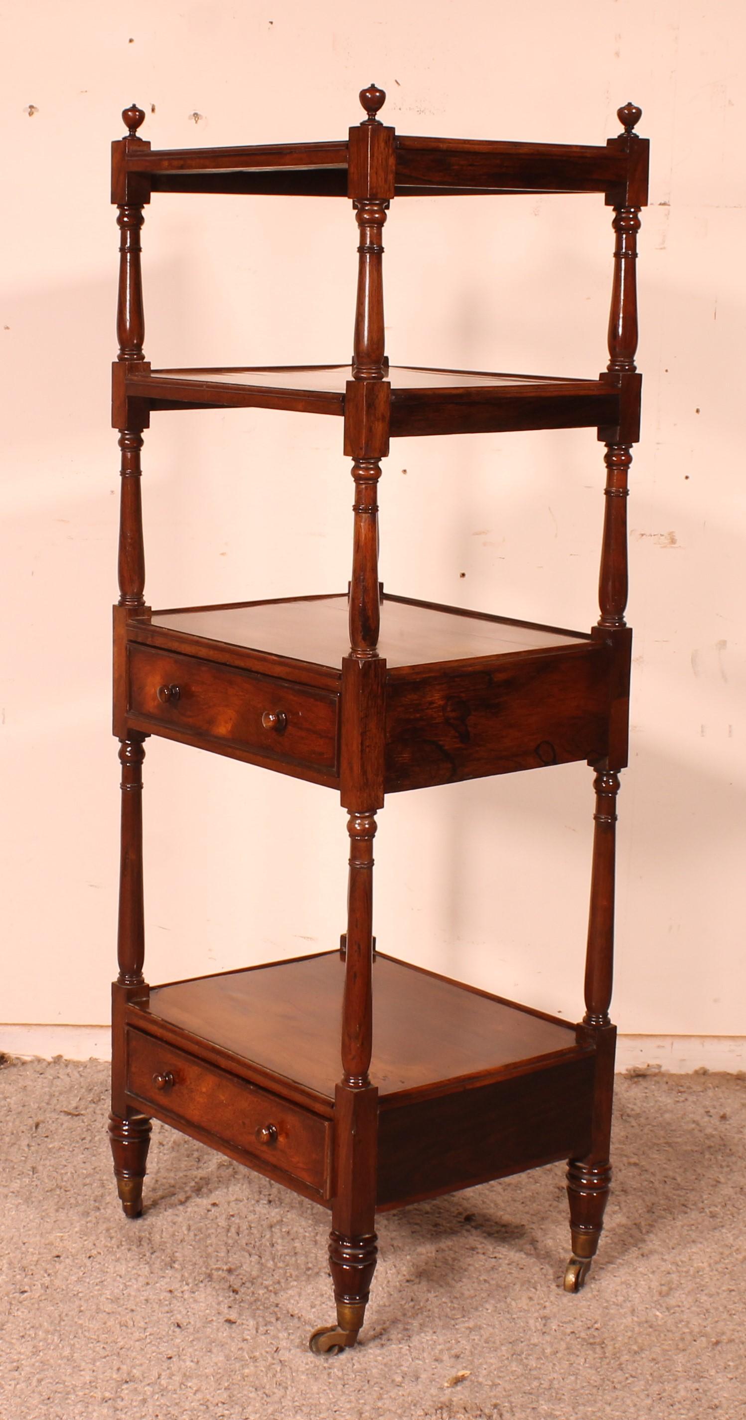 Rosewood Whatnot Or Shelf From 19th Century - England 5