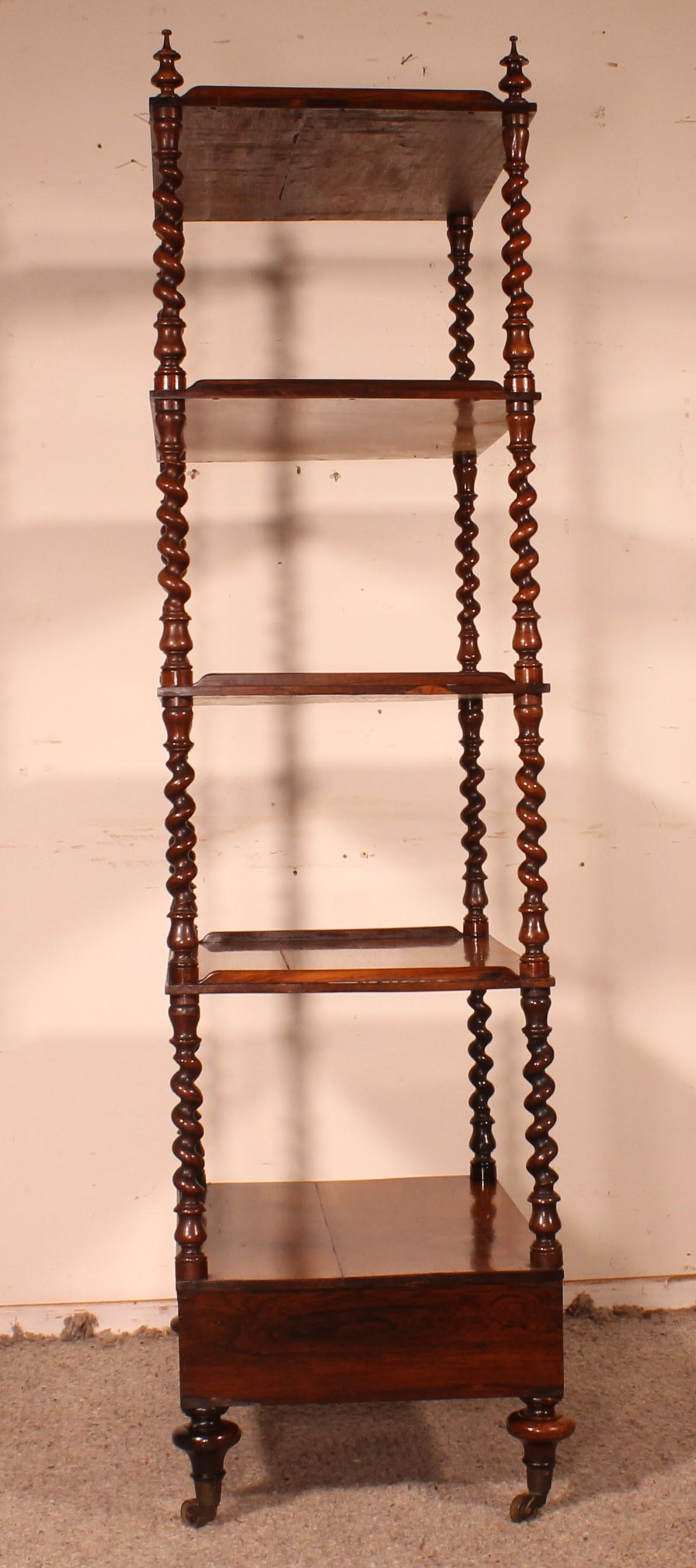 Rosewood Whatnot or Shelf from 19th Century, England 6