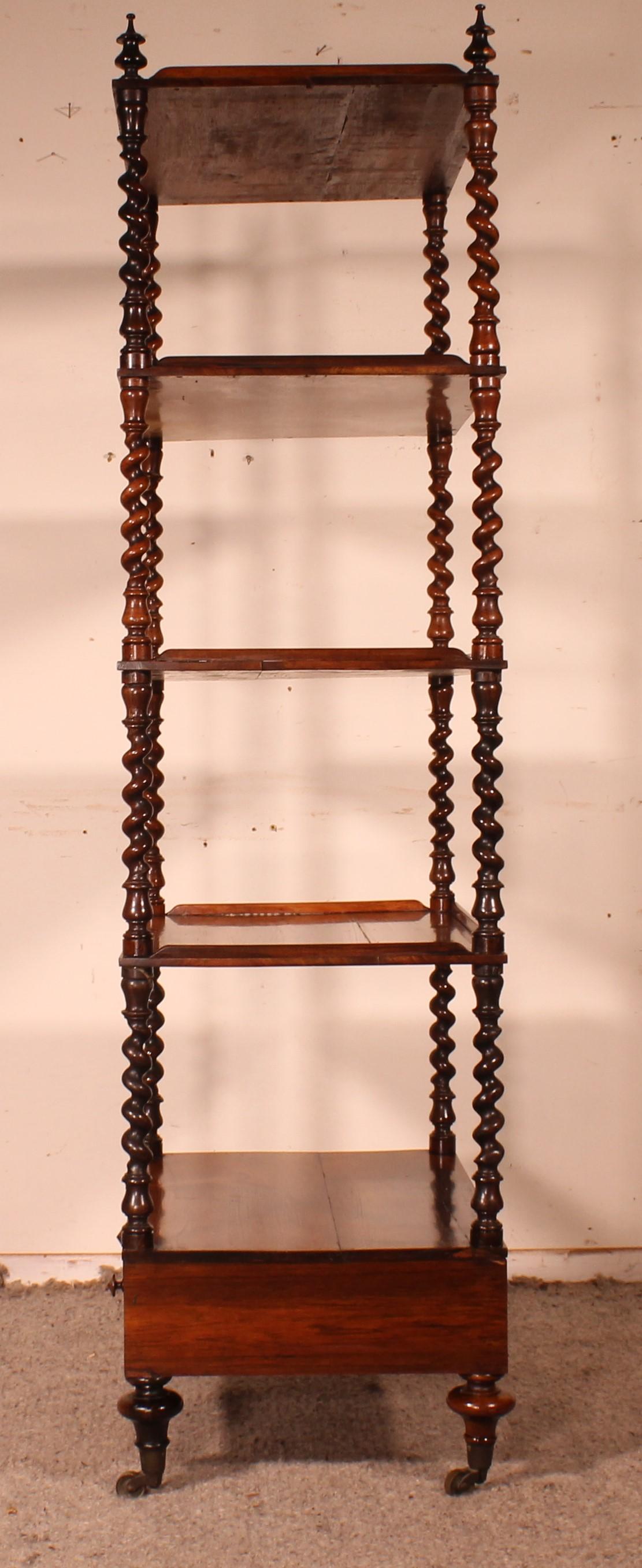Rosewood Whatnot or Shelf from 19th Century, England 8